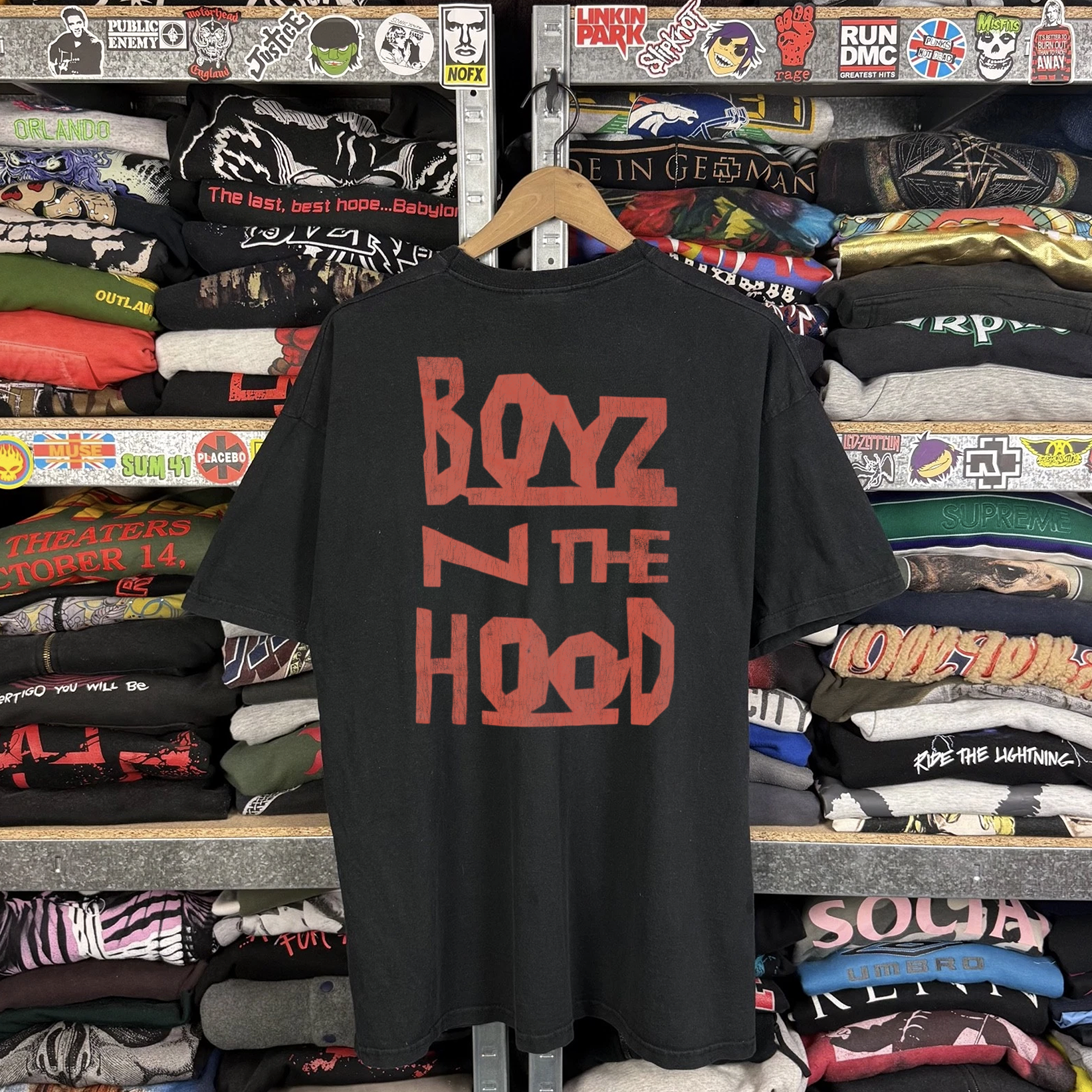 90s Boyz N The Hood Washed Black Tee