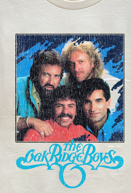 OAK RIDGE BOYS VINTAGE WASHED WHITE TEE - AS WORN BY DYLAN MINNETTE