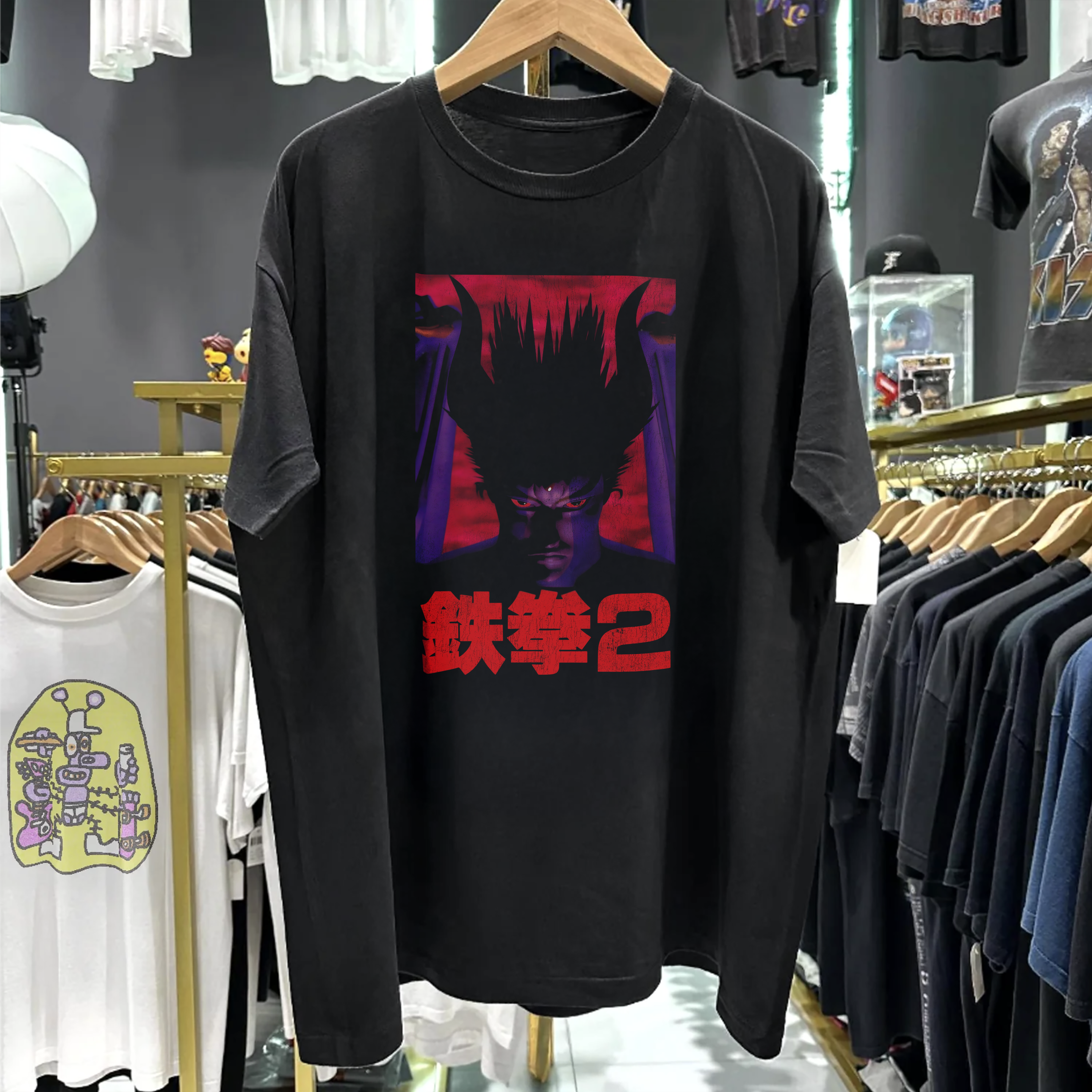 90s TEKK3N 2 PROMO WASHED BLACK TEE