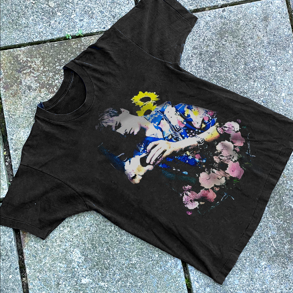 R0ME0 WASHED BLACK T-SHIRT