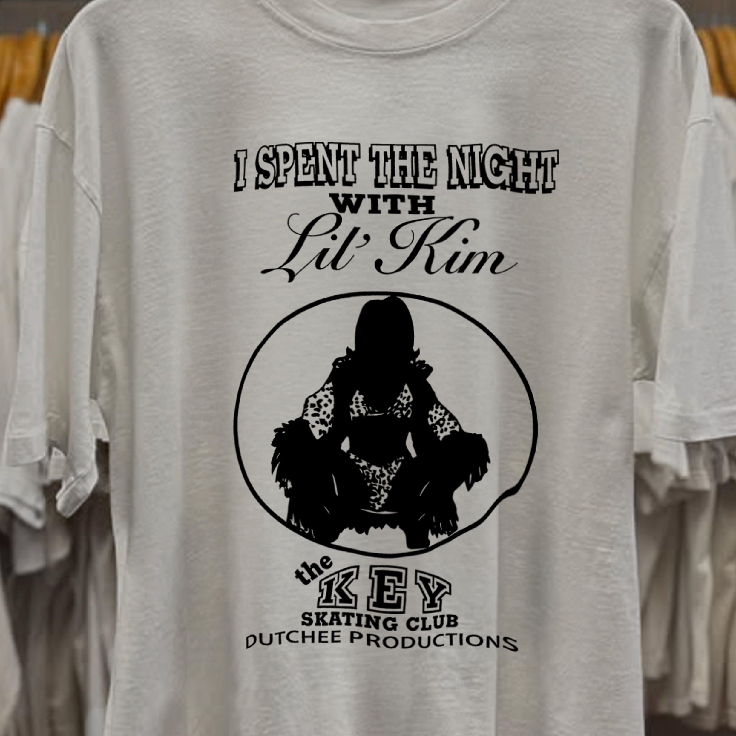 I Spent the Night With Lil Kim Washed White Tee
