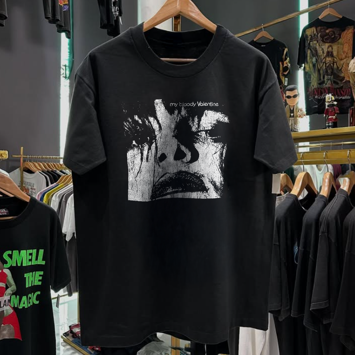 1995 MY BL00DY VALENTINE SEMINAL EP RARE WASHED BLCK T-SHIRT