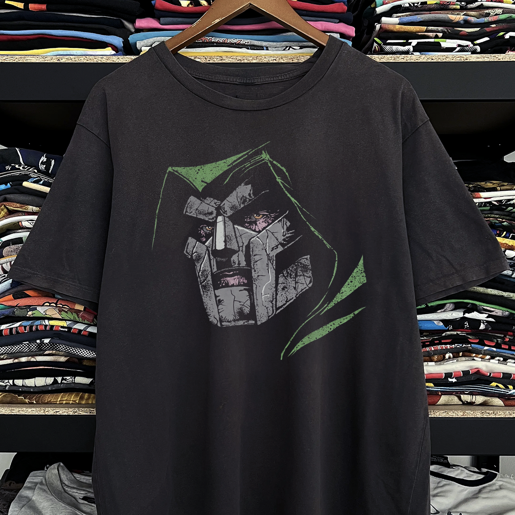 Rare Dr Doom Washed Black Tee
