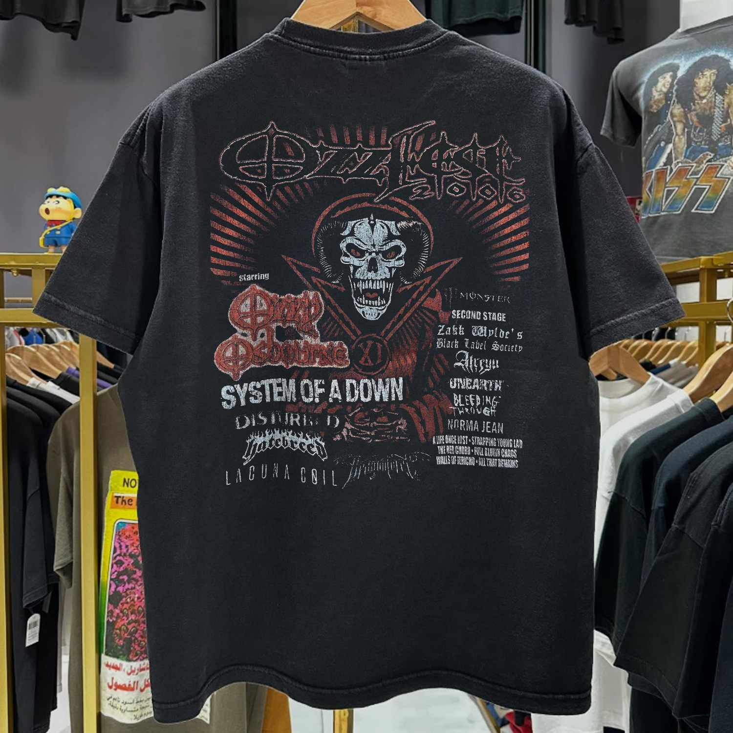2006 OZZFEST RARE WASHED BLACK T-SHIRT