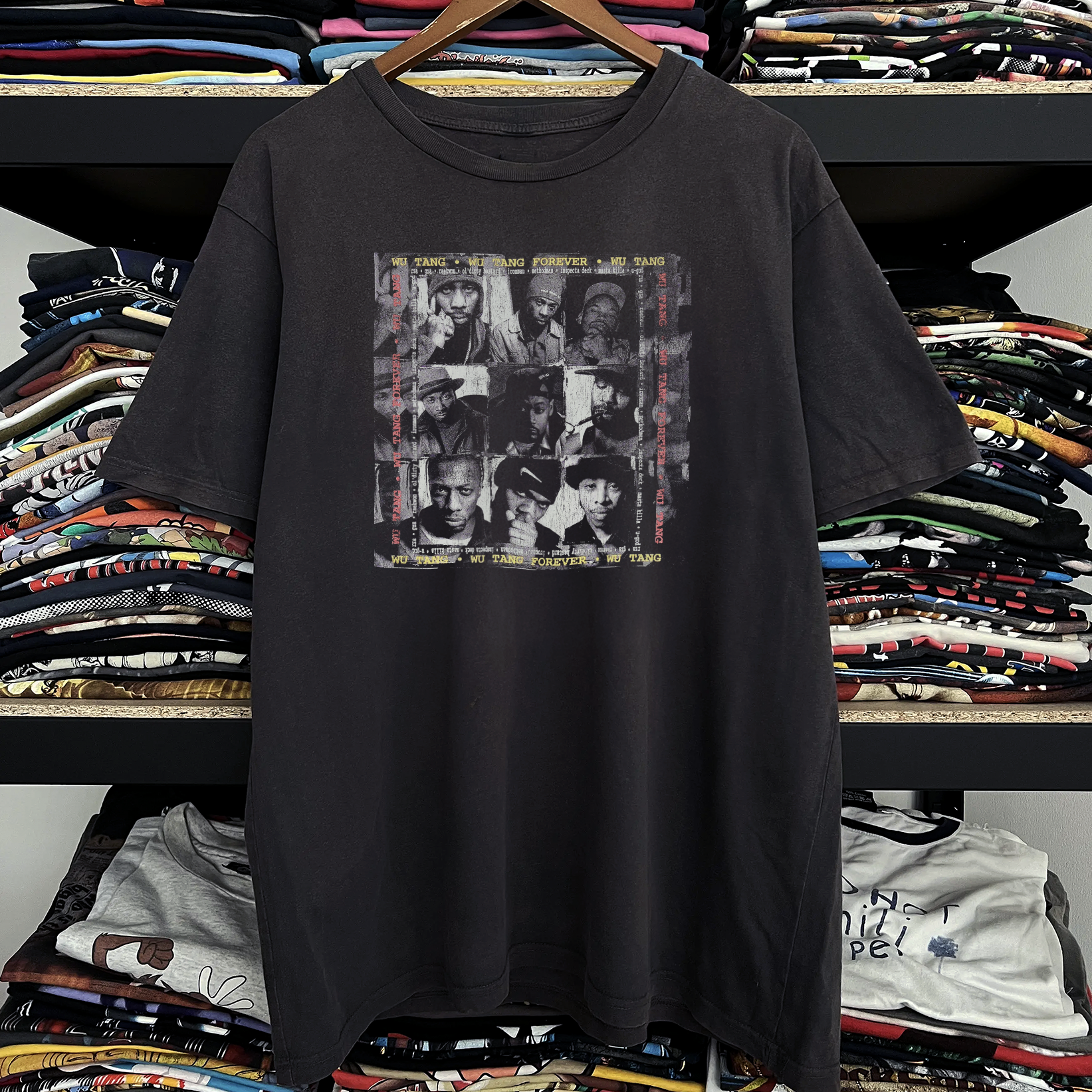 Rare Wu Tang Forever Washed Black Tee
