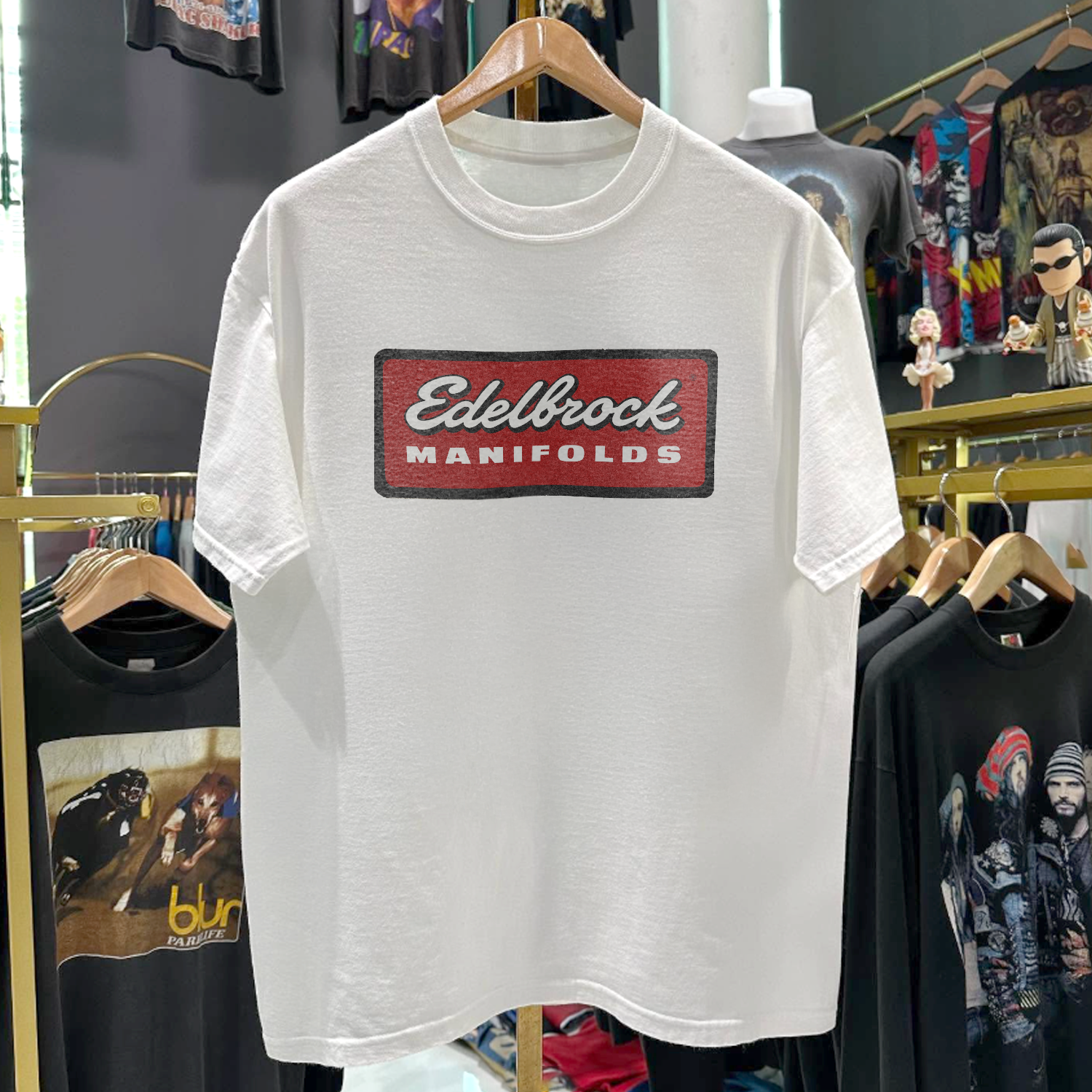 90s EDELBR0CK MANIFOLDS RARE WASHED WHITE T-SHIRT