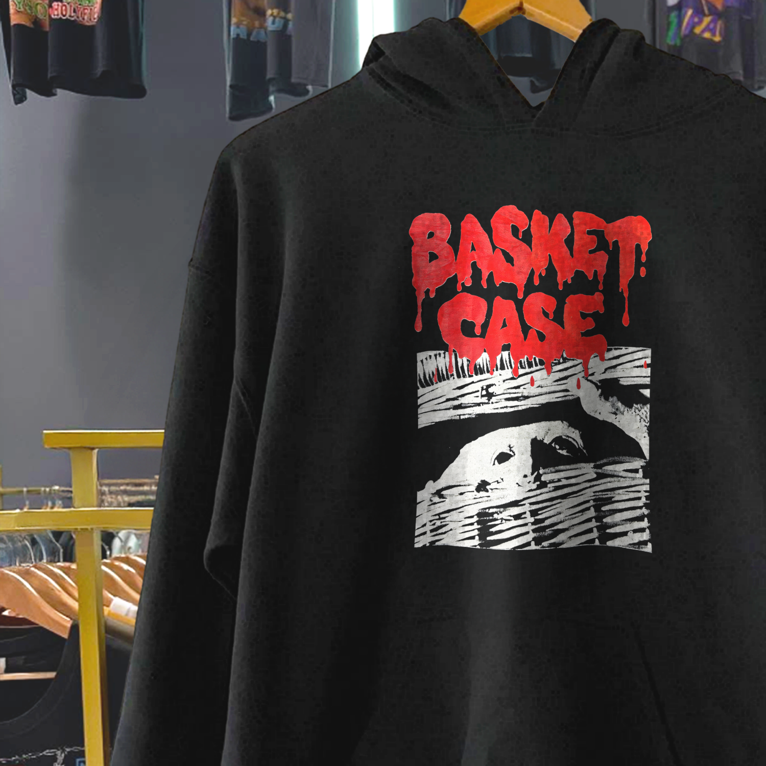 BASKET CASE BLACK HOODIE