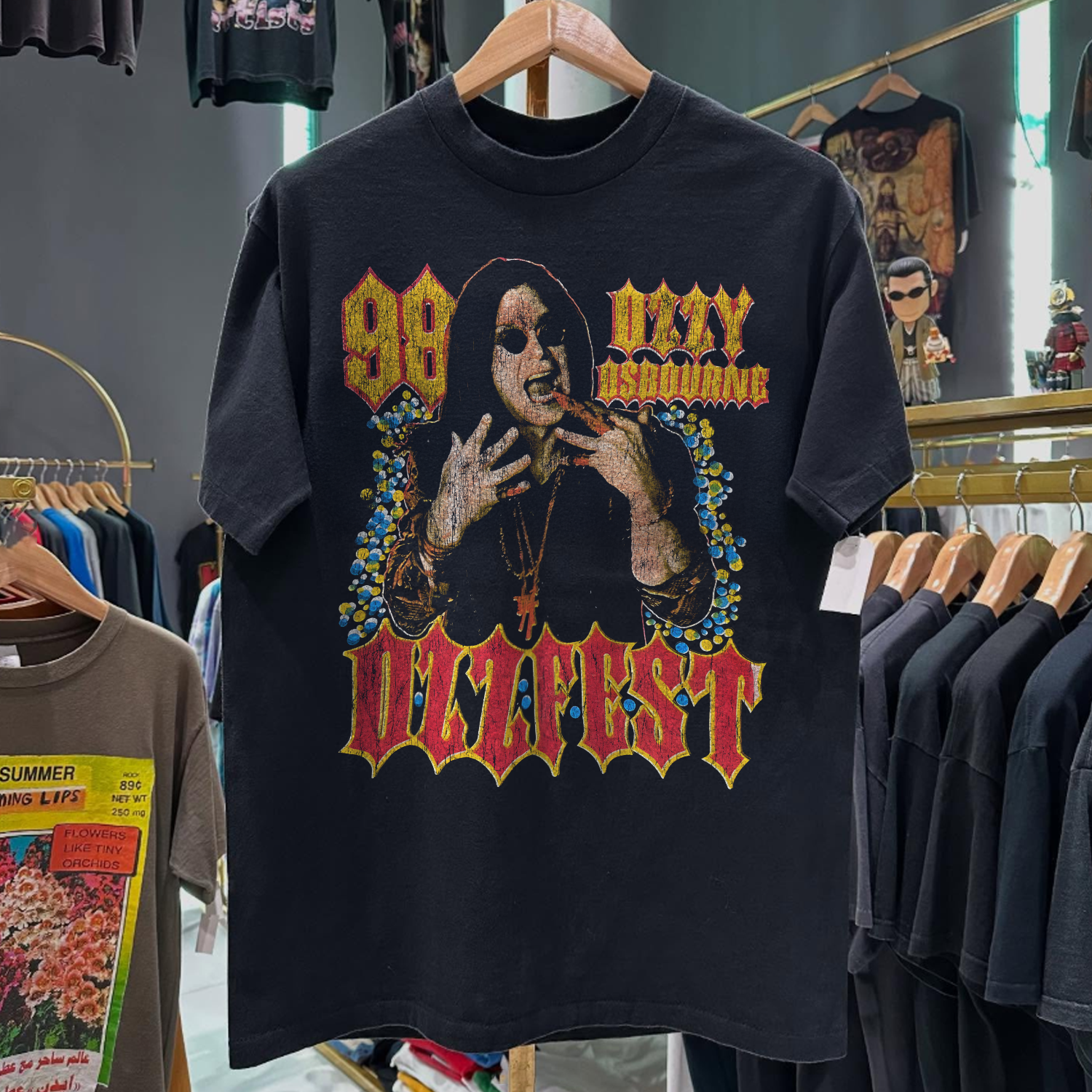 1998 OZZFEST RARE WASHED BLACK T-SHIRT