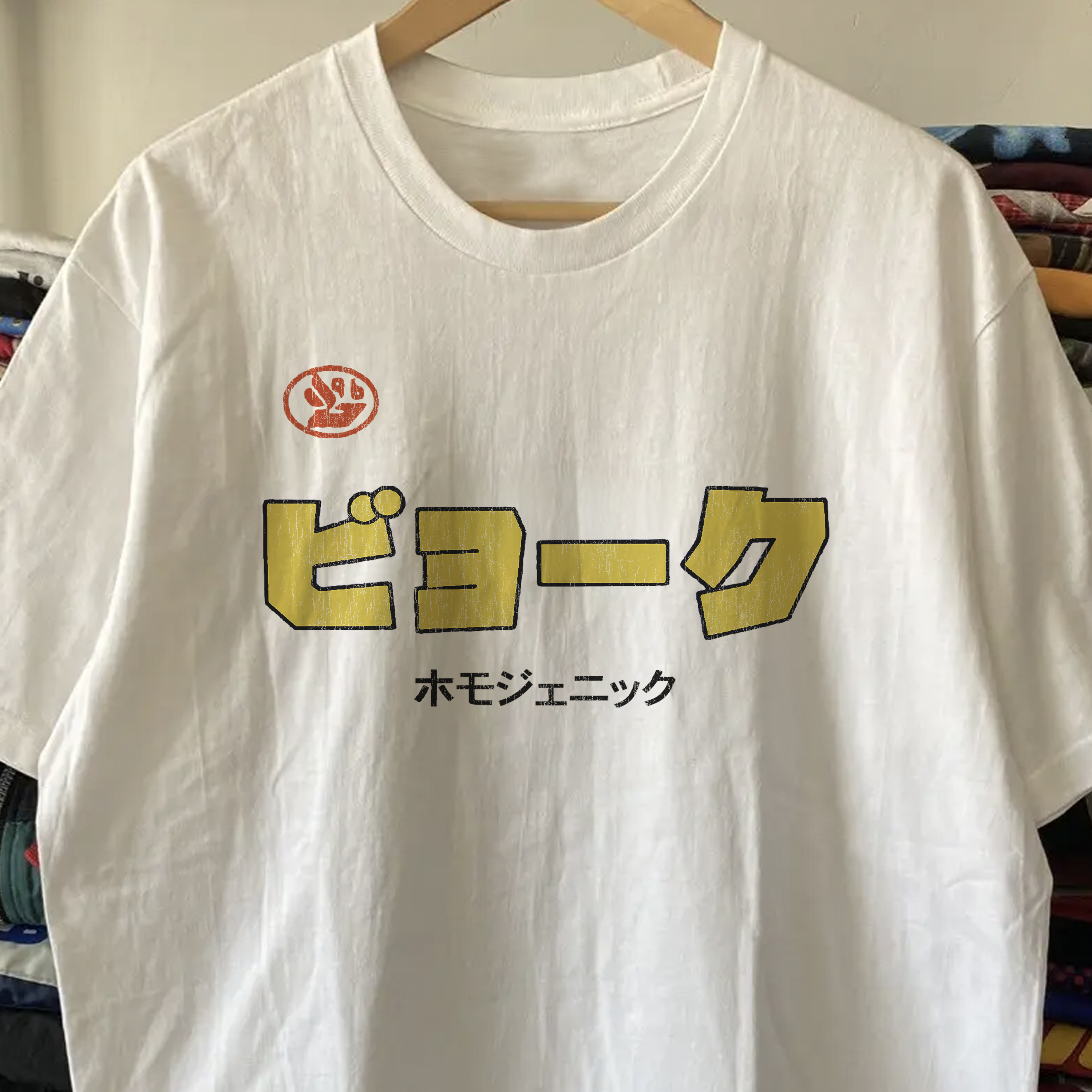 RARE BJ0RK HOMOGENIC WASHED WHITE TEE