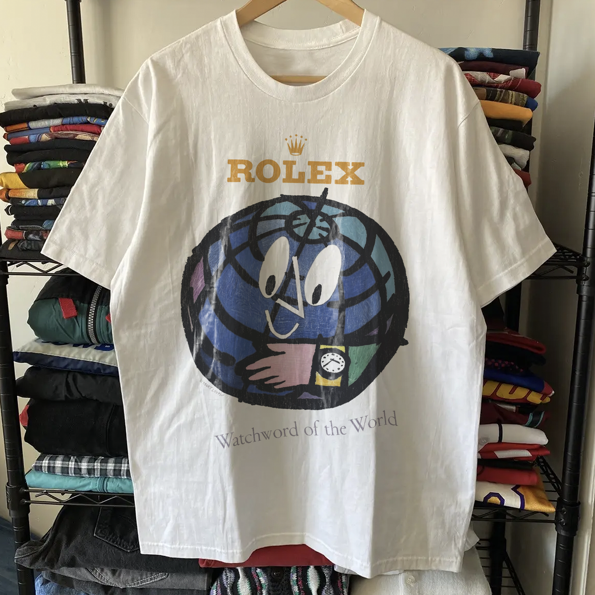 Rare Watchword Of The World Washed White Tee