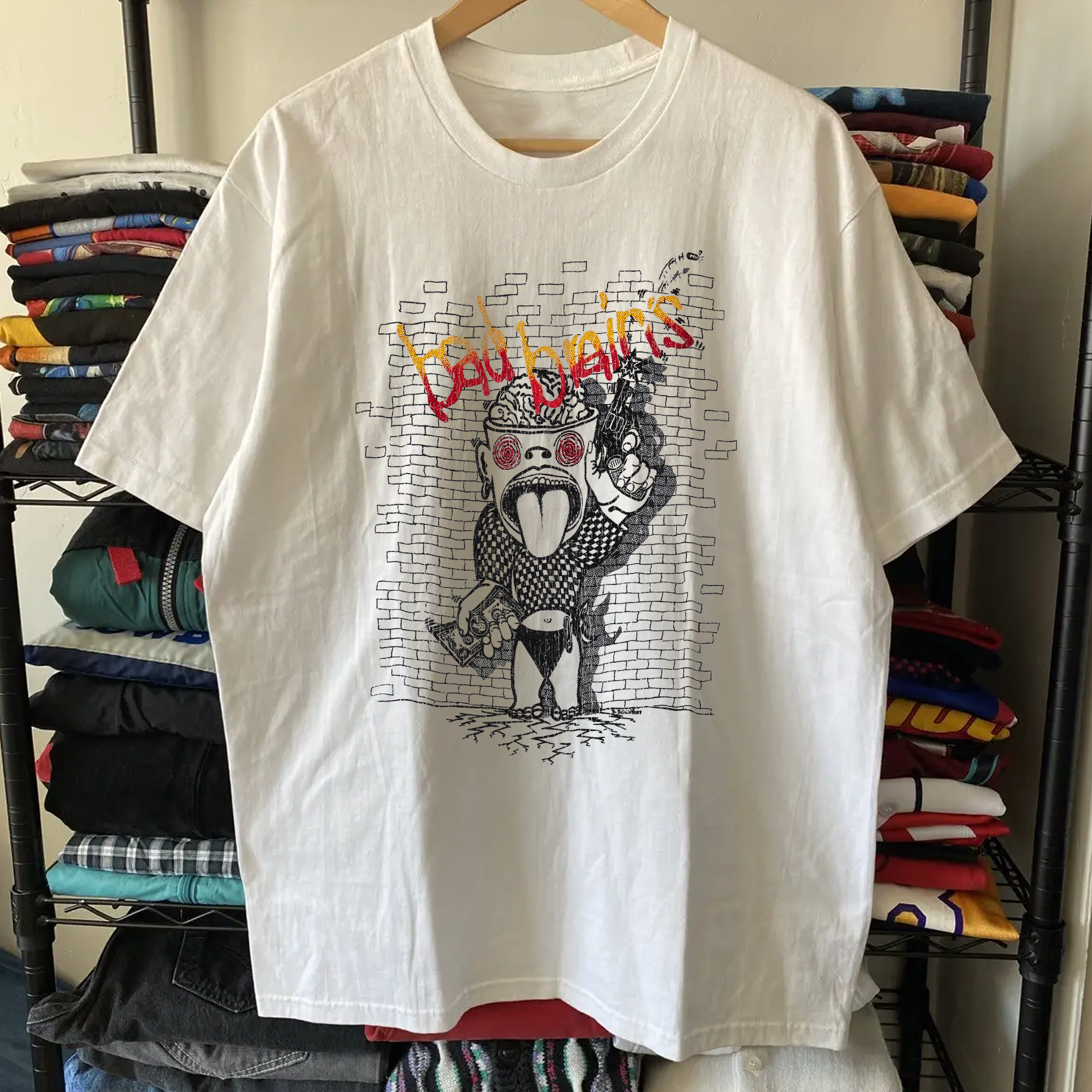 Rare Bad Brains Washed White Tee