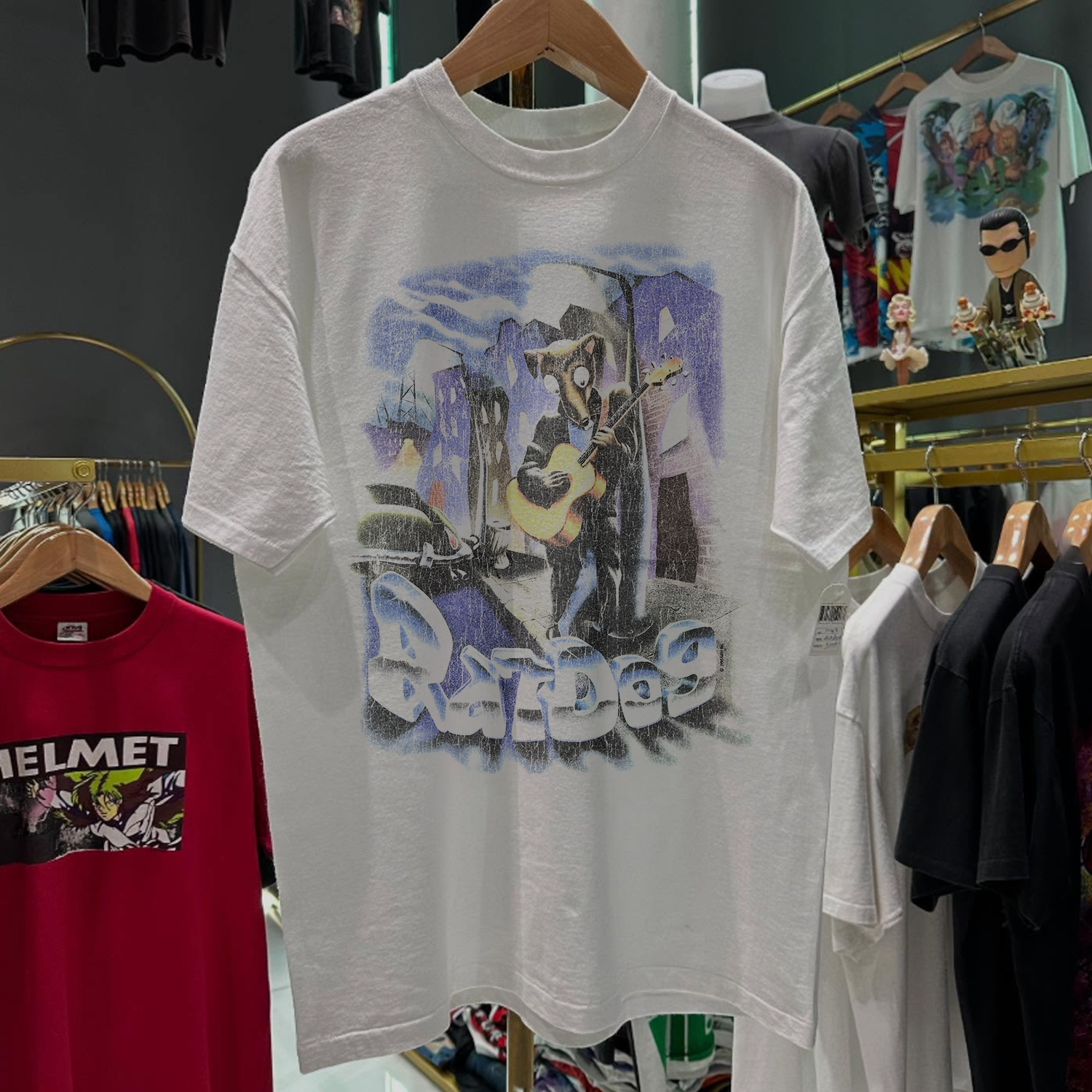 1996 RATDOG FURTHERFEST 96 RARE WASHED WHITE T-SHIRT