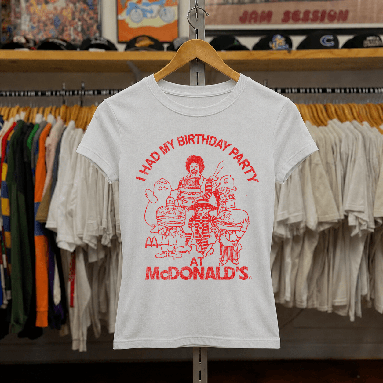 90s I Had My Birthday Womens White Tee