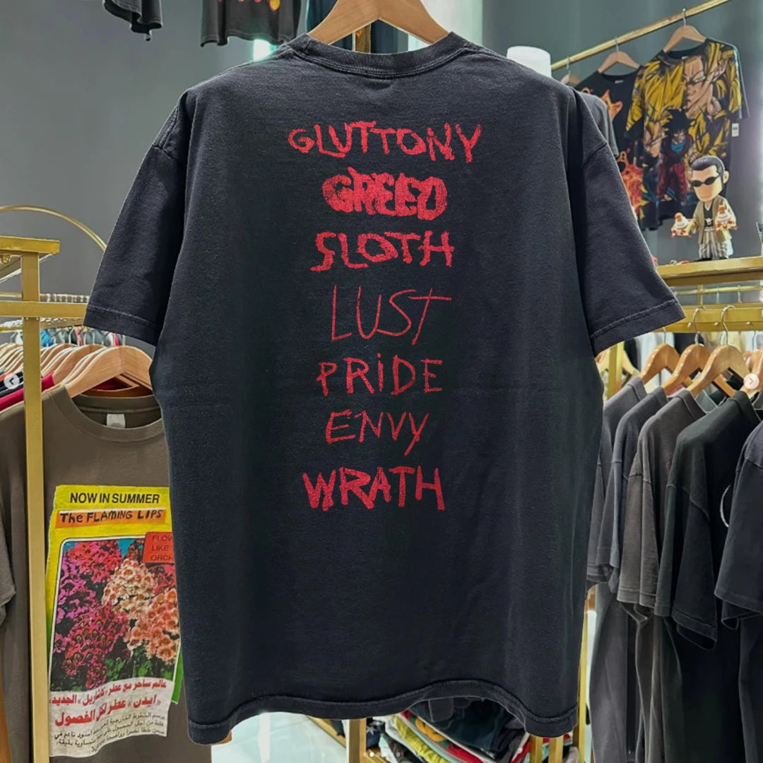 1995 SE7EN RARE WASHED BLACK PROMO T-SHIRT