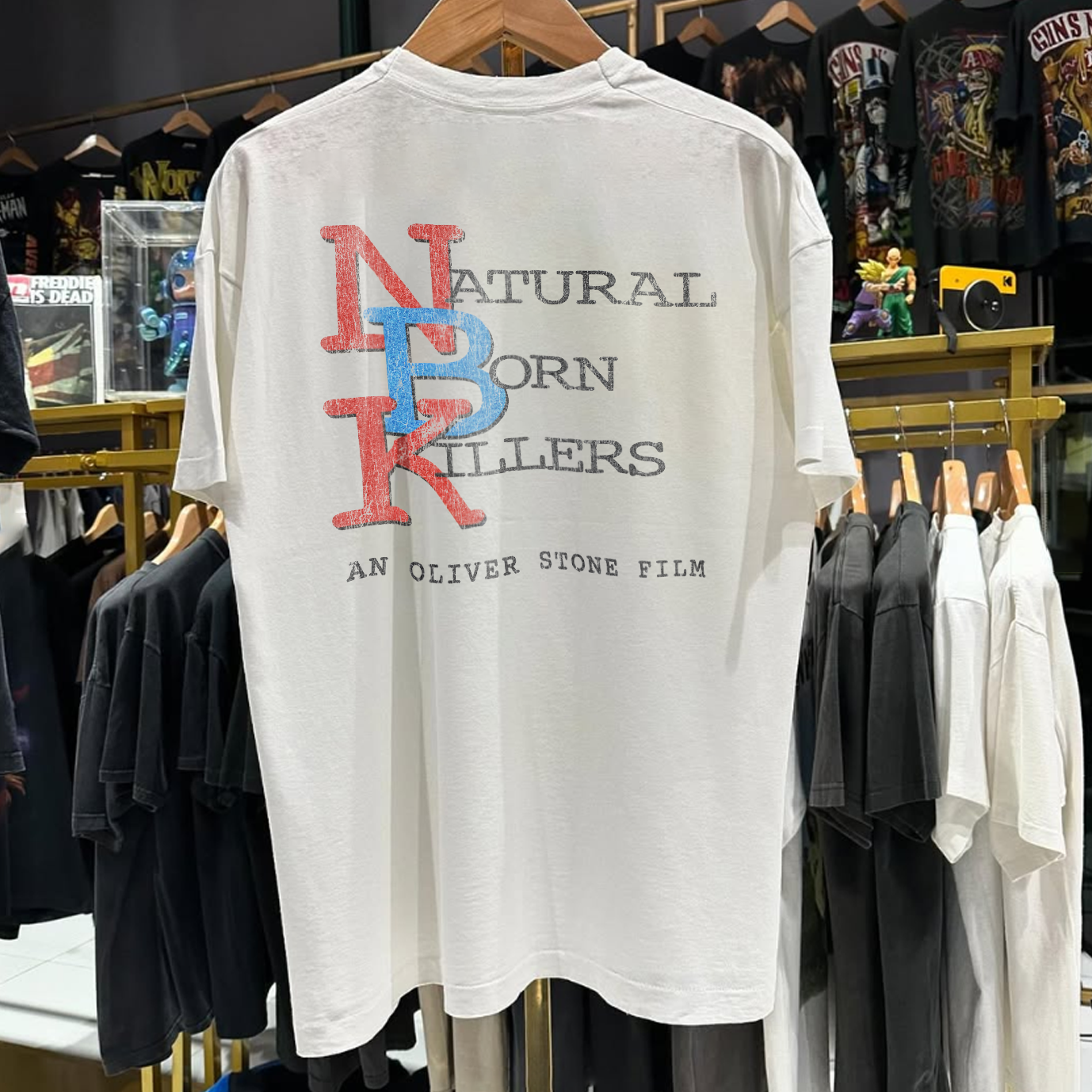 1994 NATURAL B0RN KILLERS PROMO RARE WASHED WHITE T-SHIRT