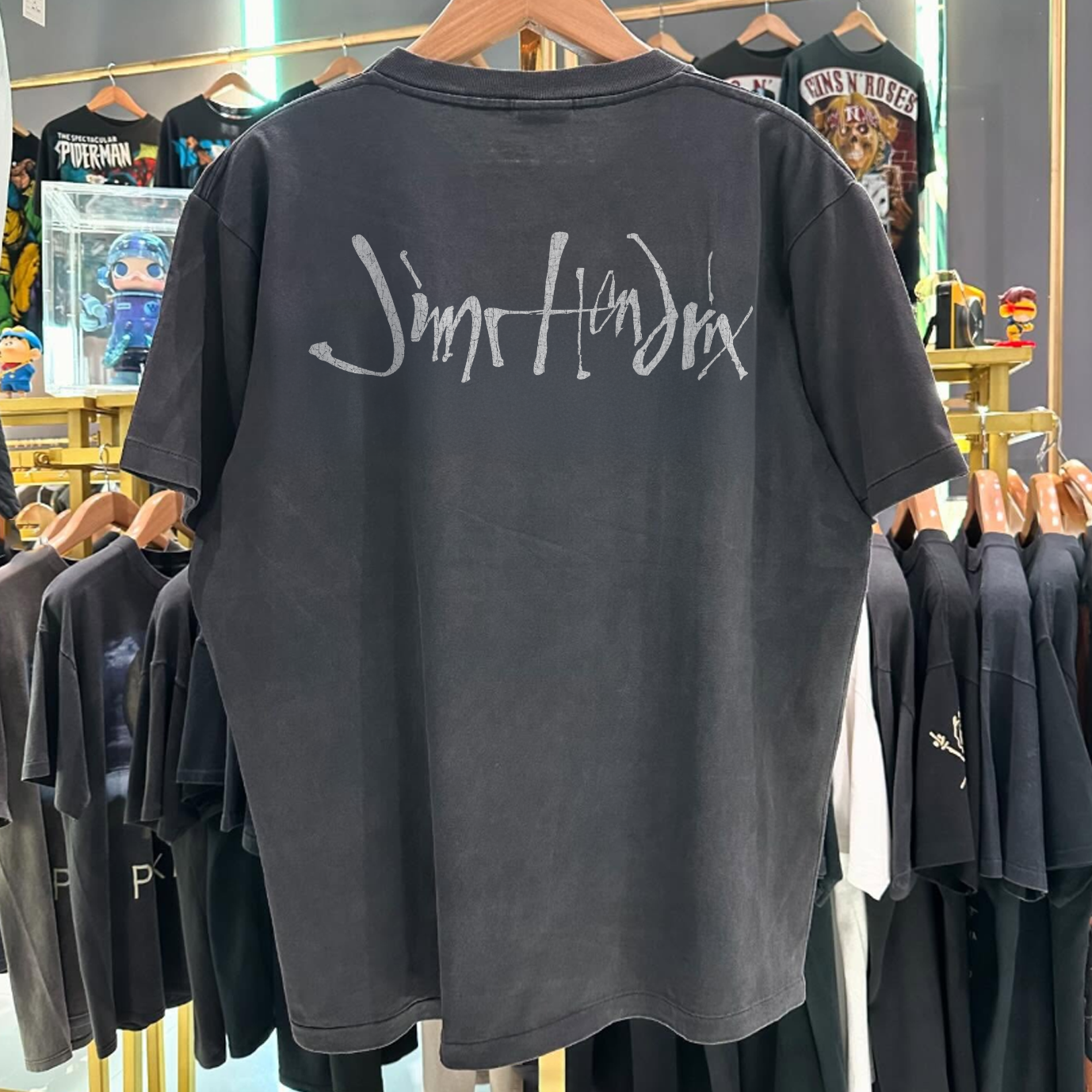 1994 JIMI HENDRIX RARE WASHED BLACK T-SHIRT