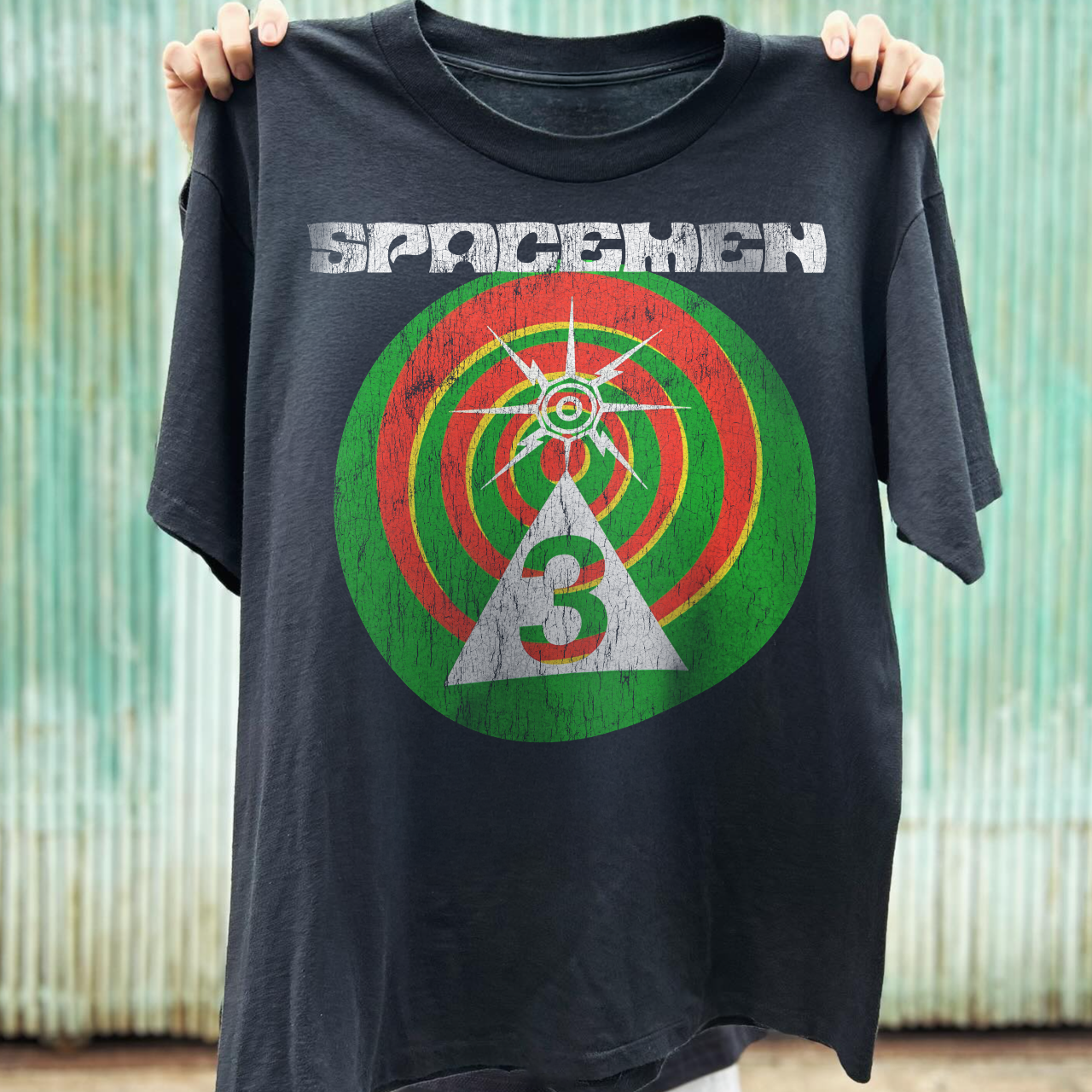 1988 SPACEMEN 3 GRAIL RARE WASHED BLACK T-SHIRT