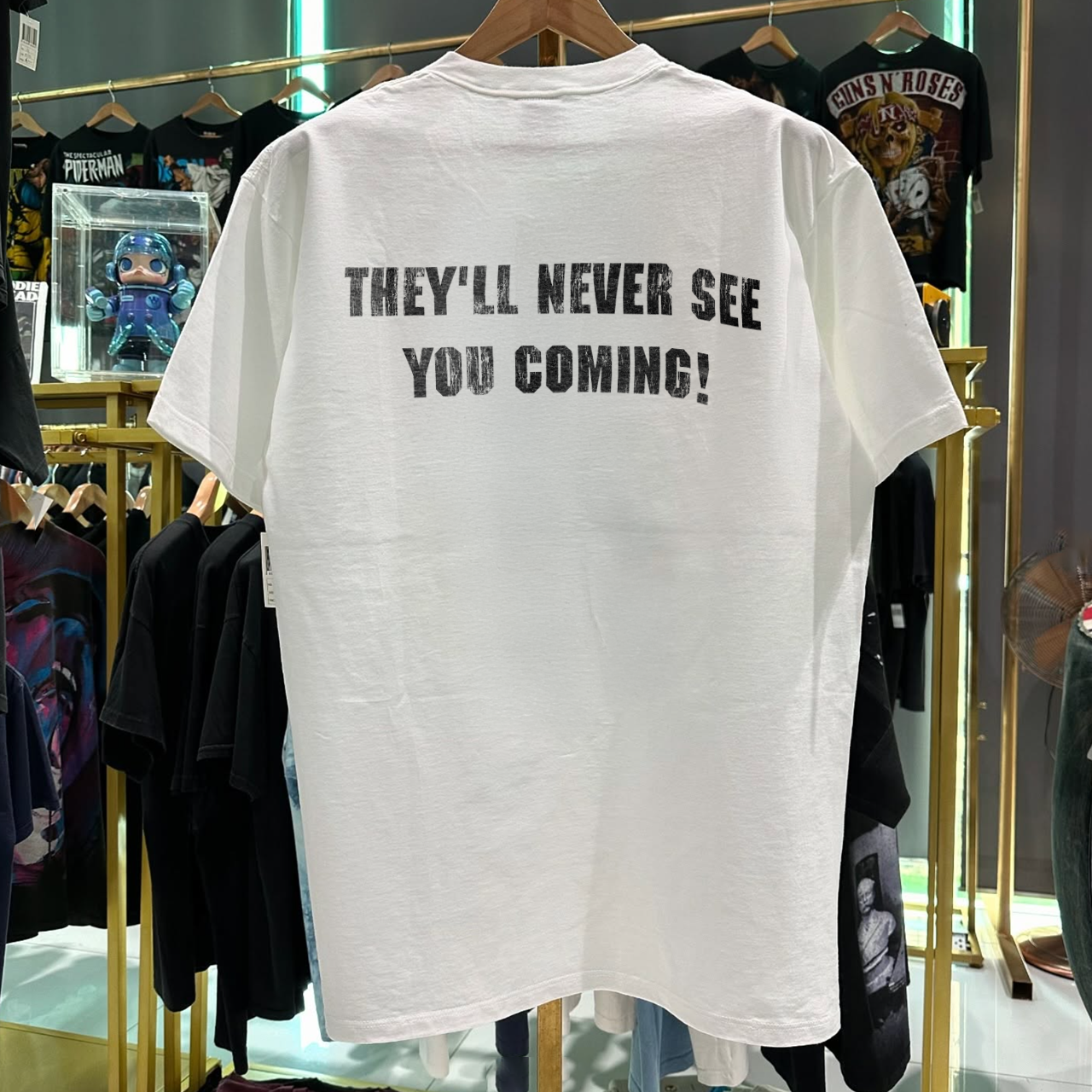 1989 STEALTH C0ND0MS RARE GRAIL WASHED WHITE T-SHIRT