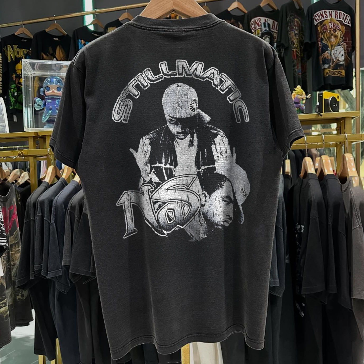 2001 NAS 'STILLMATIC' RARE WASHED BLACK RAP TEE