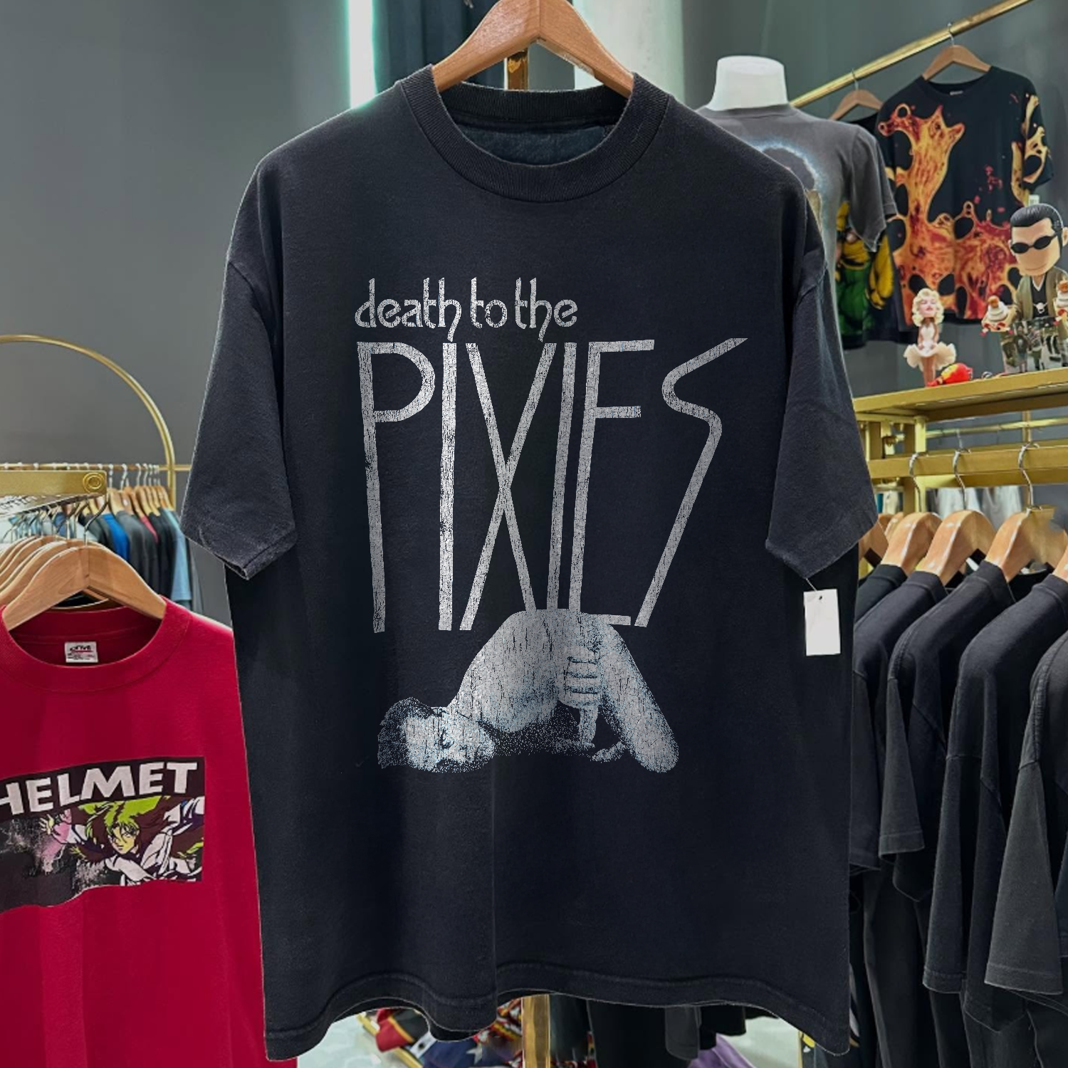 1997 DEATH TO THE PIXIES RARE WASHED BLACK T-SHIRT