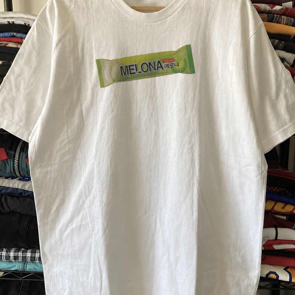 Melona Vintage Washed White T-Shirt