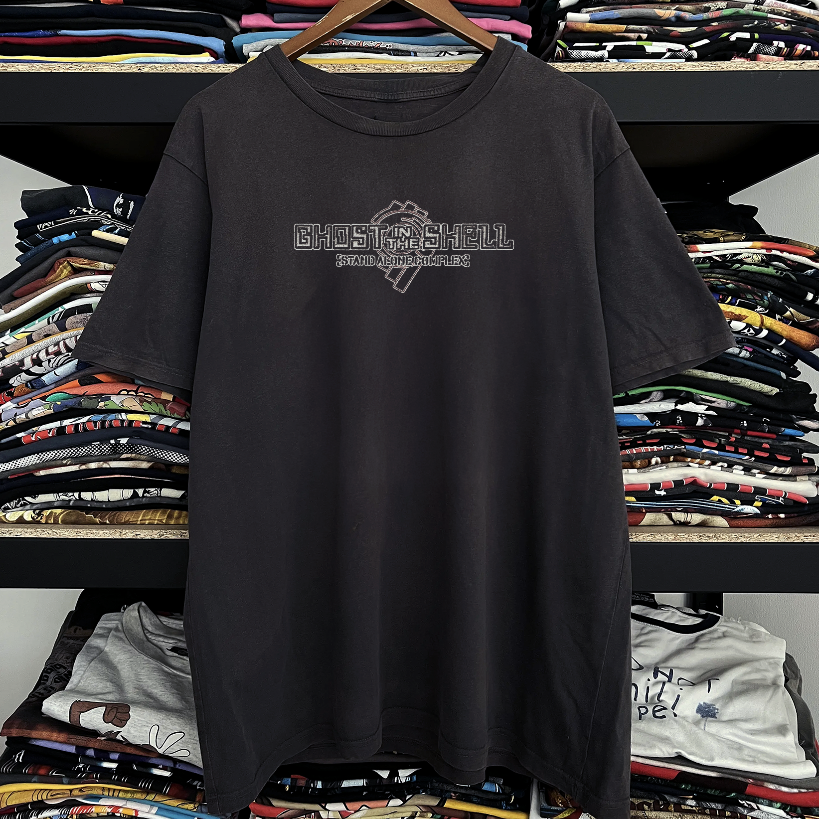 2003 Ghost In The Shell Washed Black Tee