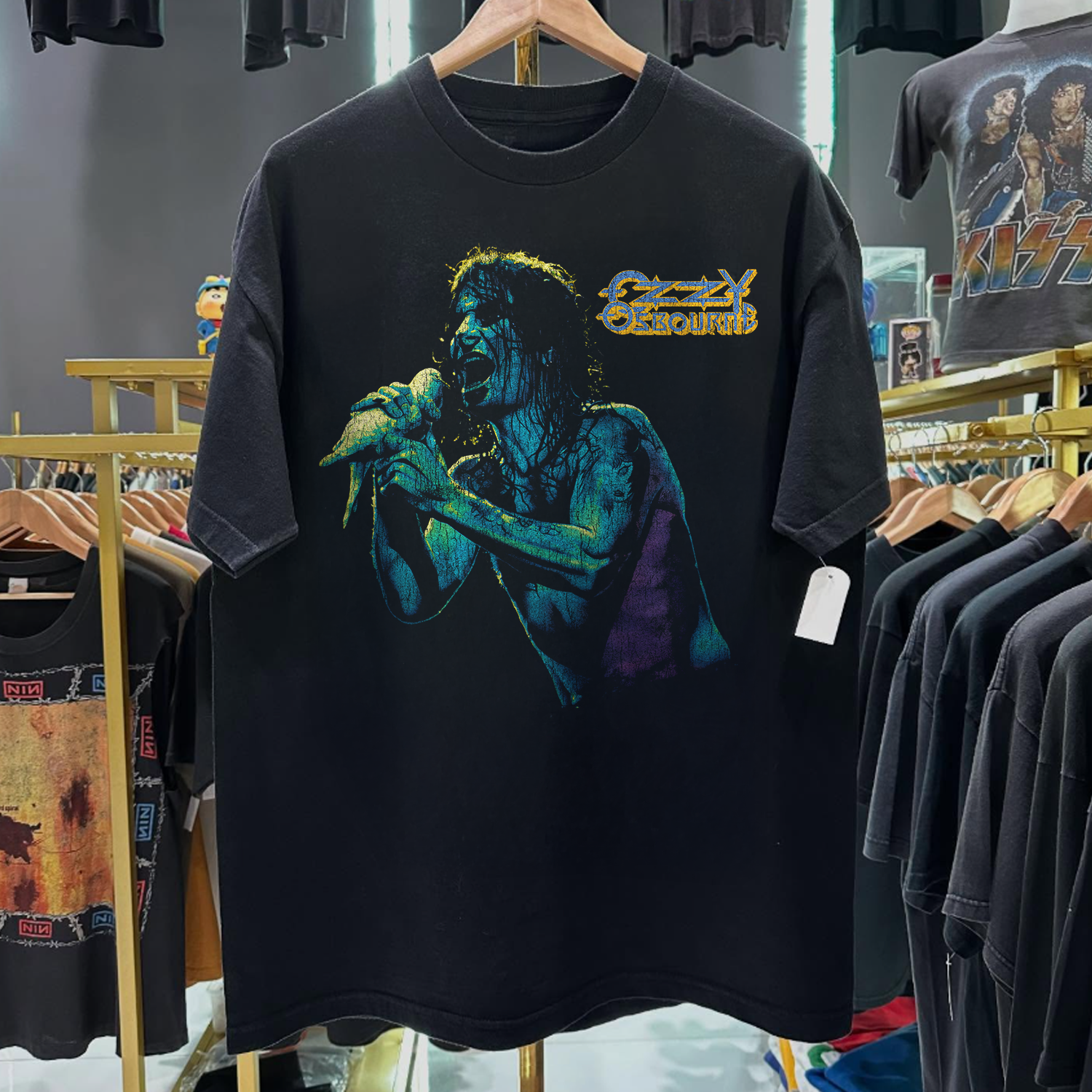 1994 OZZY 'DOVES REVENGE' RARE WASHED BLACK T-SHIRT