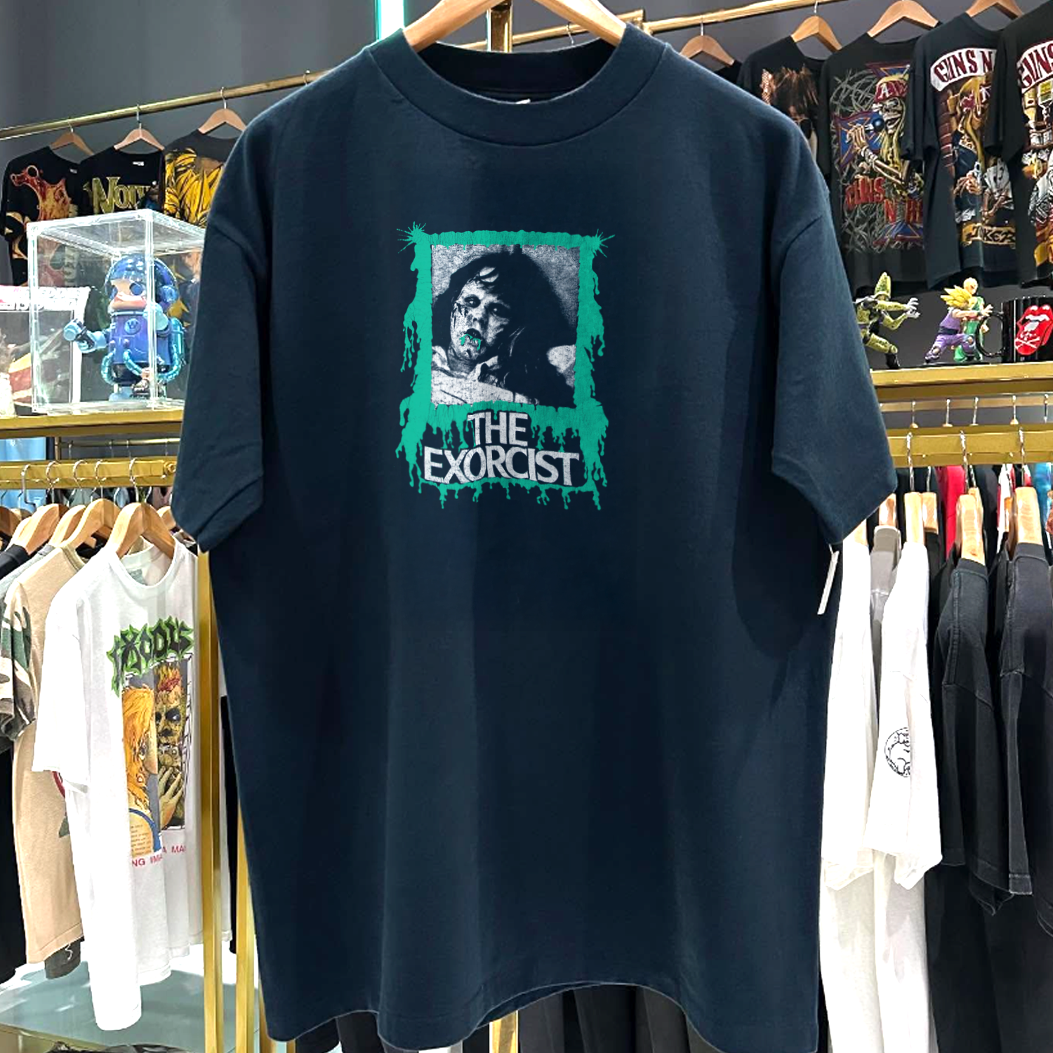 RARE EXORCIST WASHED BLACK T-SHIRT