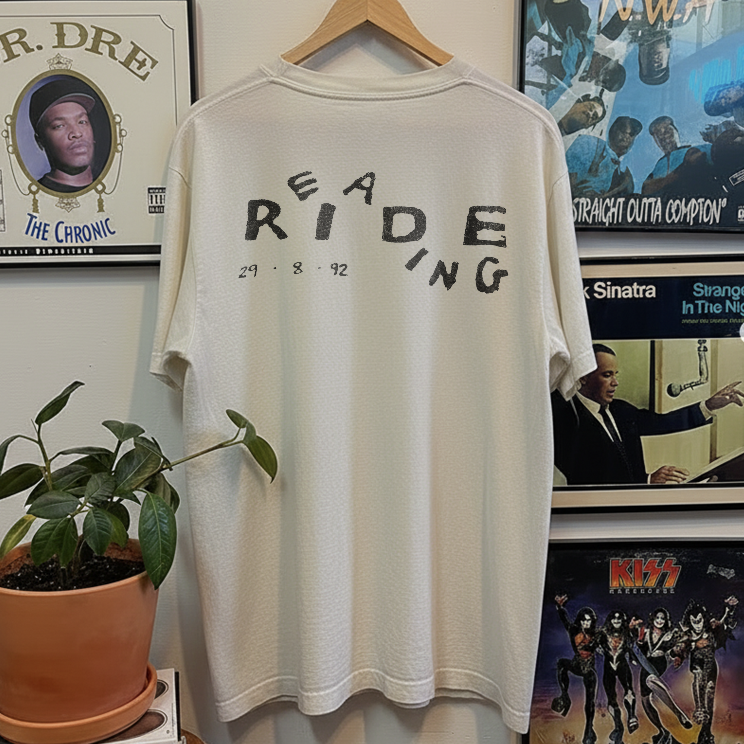 1992 Ride Reading Festival Washed White Tee