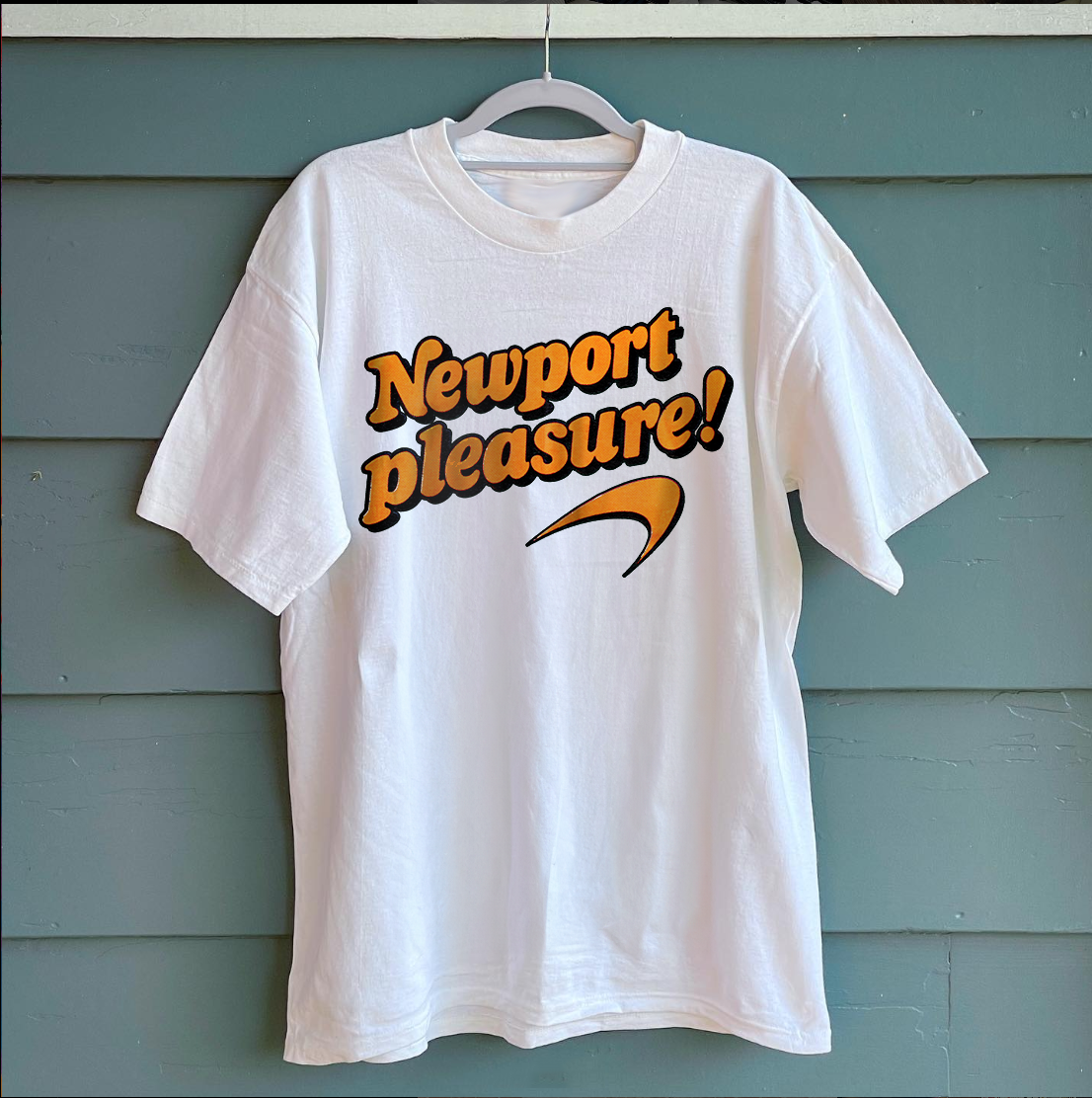 NEWP0RT PLEASURES - VINTAGE WASHED WHITE T-SHIRT