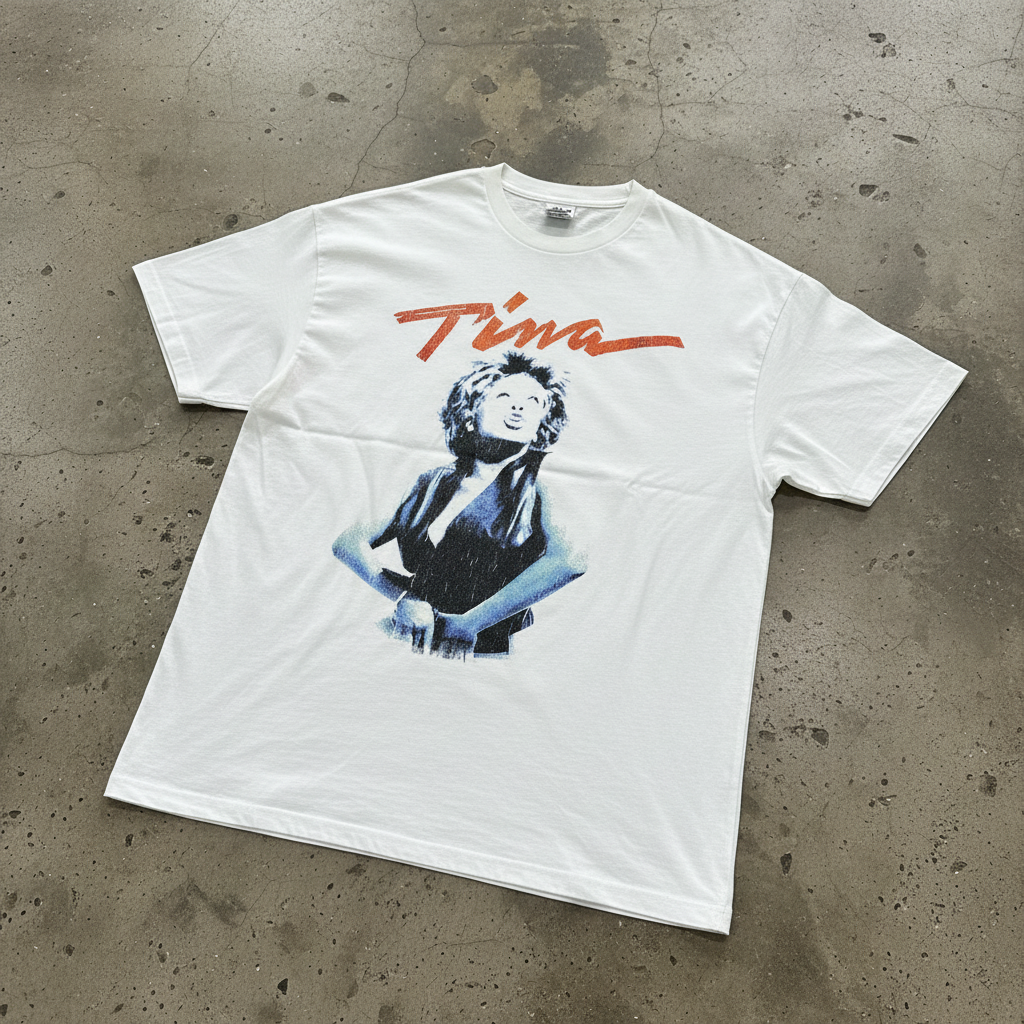 '89 SIMPLY THE BEST- TINA VINTAGE WASHED WHITE T-SHIRT