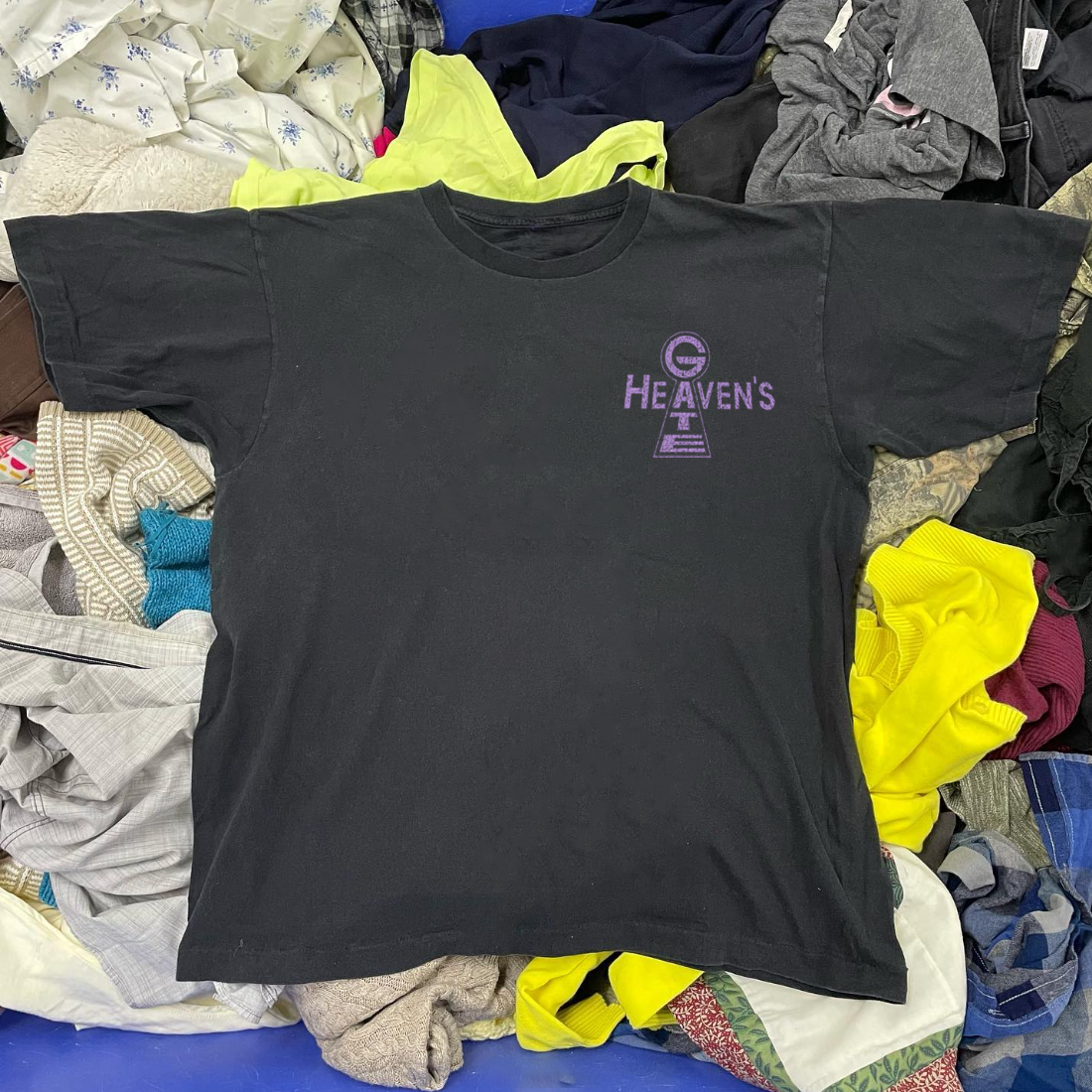 HEAVEN'S GATE - BLACK VINTAGE WASHED BANGER