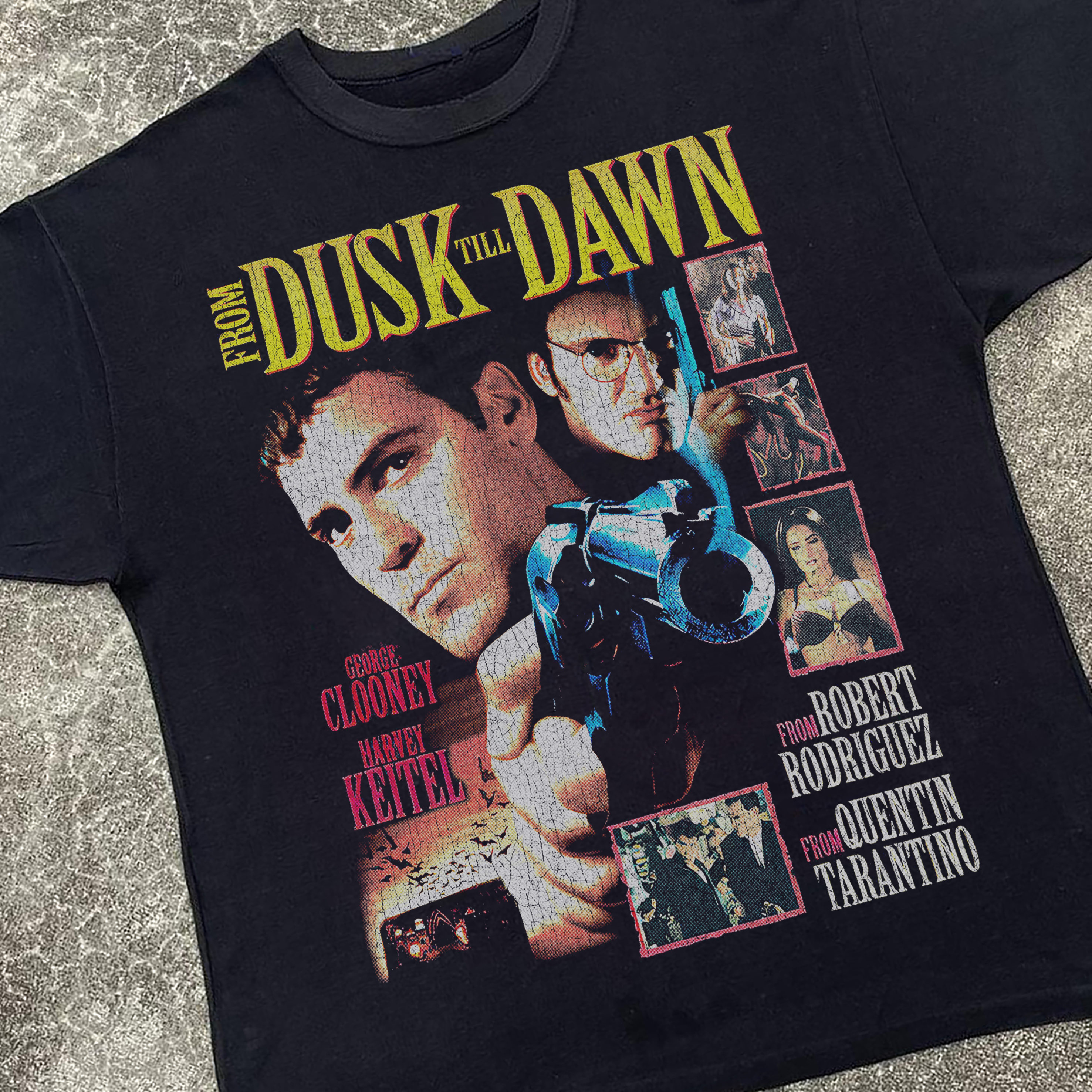 FROM DUSK TILL DAWN PROMO VINTAGE BLACK T-SHIRT
