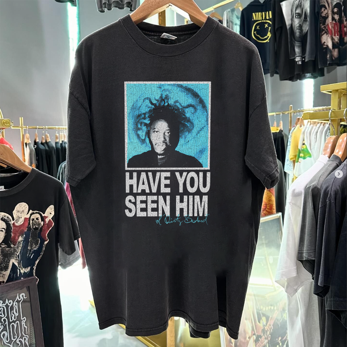 HAVE YOU SEEN HIM ODB 90'S PROMO BLACK T-SHIRT