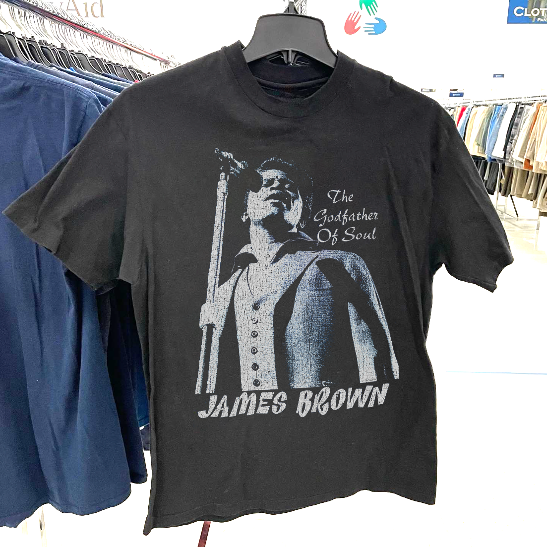 JAMES BR0WN 'GODFATHER OF SOUL' 90'S - VINTAGE WASHED T-SHIRT
