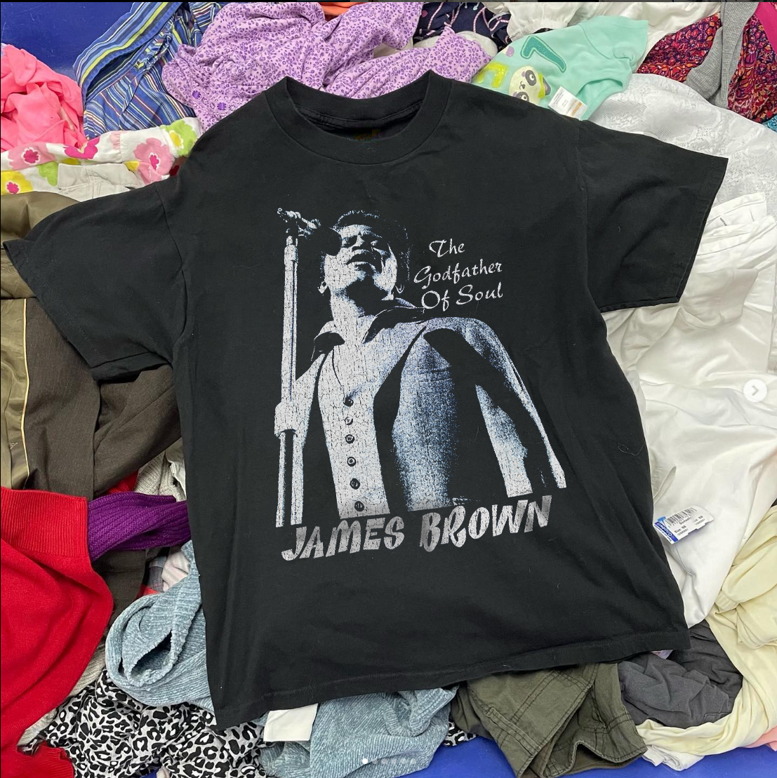 JAMES BR0WN 'GODFATHER OF SOUL' 90'S - VINTAGE WASHED T-SHIRT