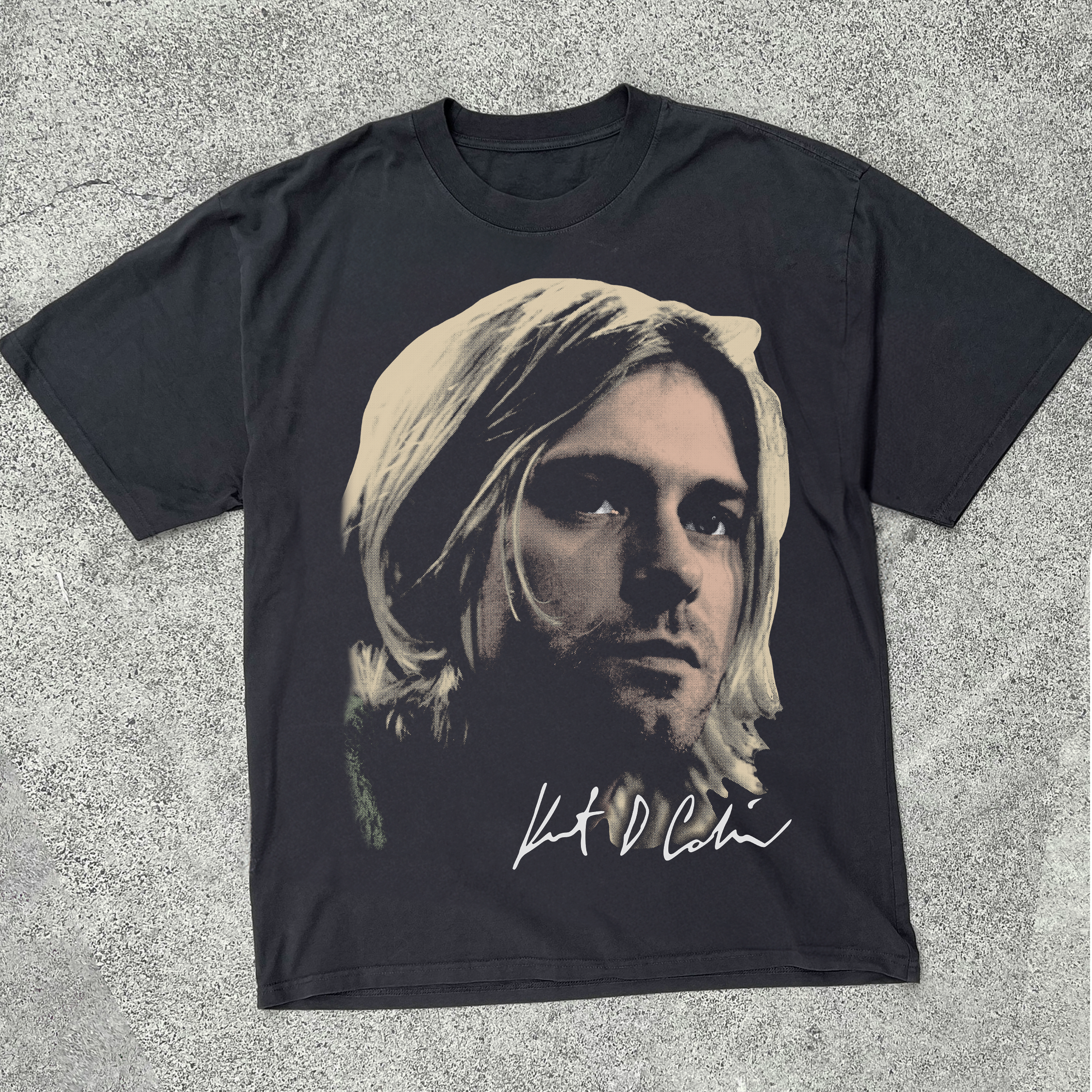 KURT 94 WASHED BLACK T-SHIRT