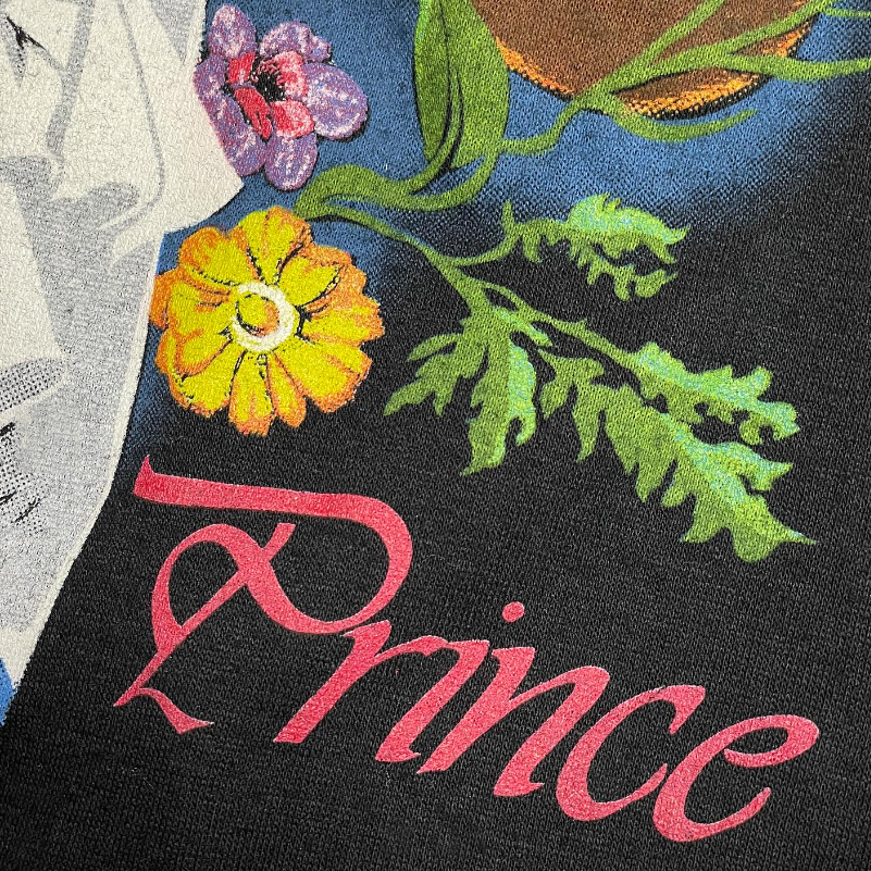 PRINCE - VINTAGE 1990'S WASHED BLACK T-SHIRT