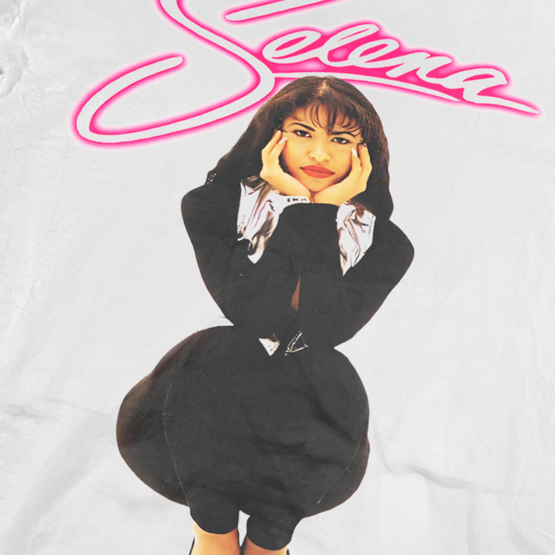 VINTAGE SELENA-Q 90s WHITE T-SHIRT