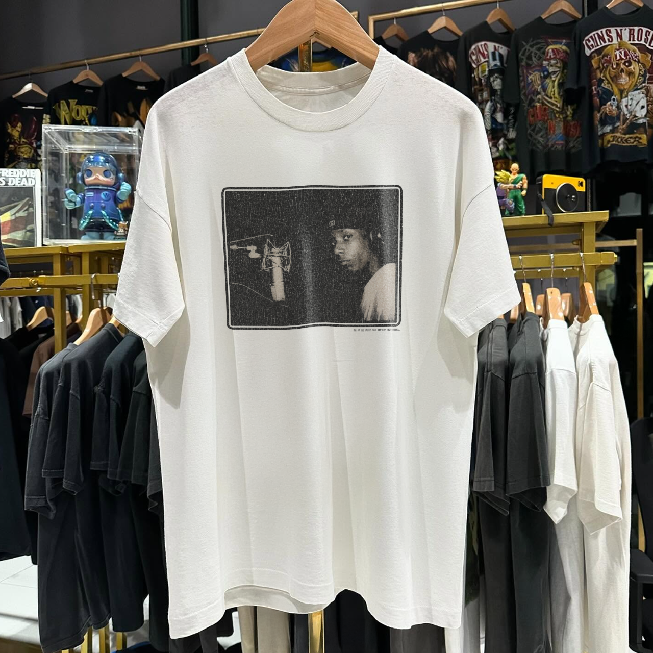 Y2K BIG-L 'THE BIG PICTURE' GRAIL RARE WASHED WHITE T-SHIRT