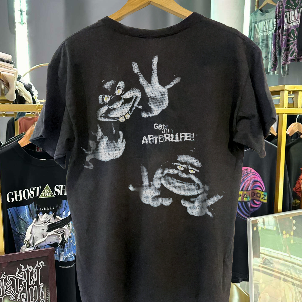 GET AN AFTERLIFE 1995 CASP3R PROMO VINTAGE WASHED T-SHIRT