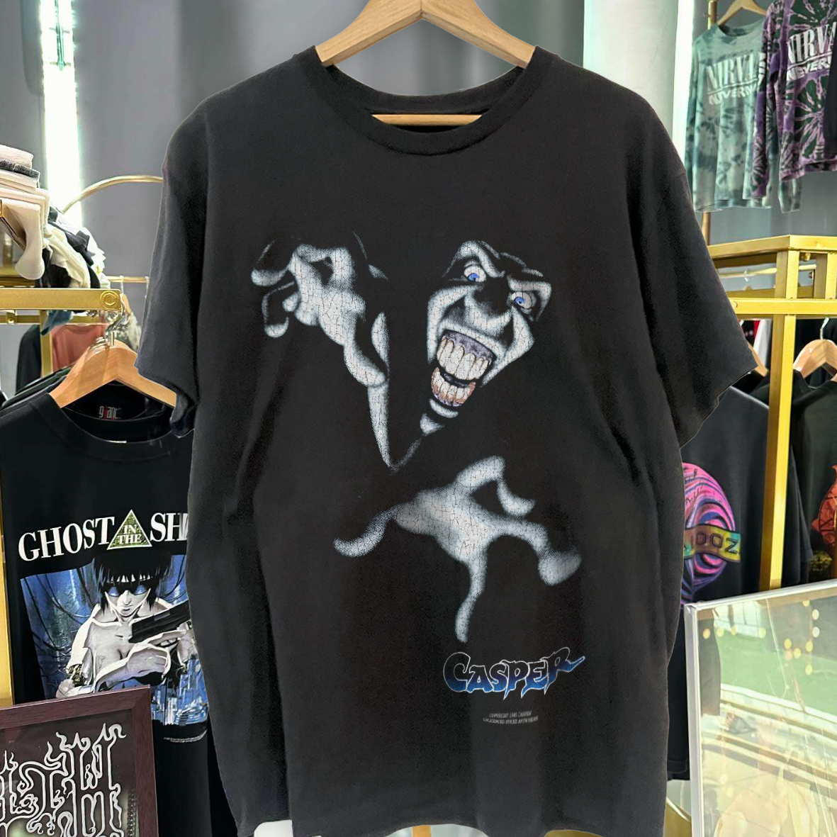 GET AN AFTERLIFE 1995 CASP3R PROMO VINTAGE WASHED T-SHIRT