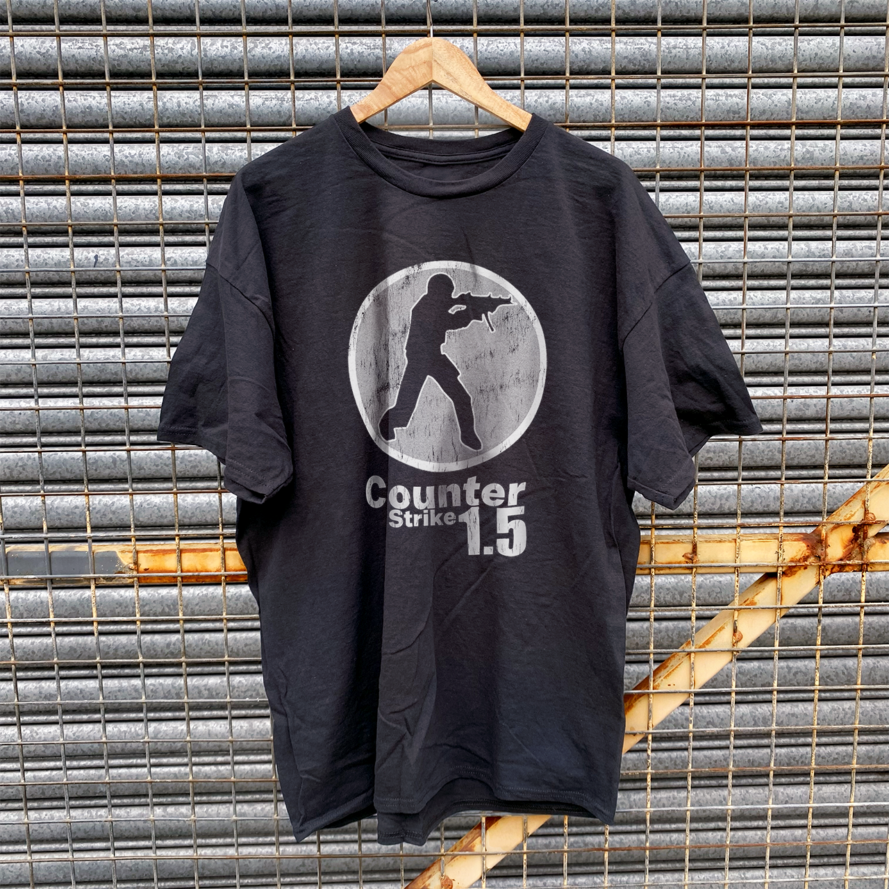 2002 CS 1.5 CHINESE TOURNAMENT VINTAGE WASHED BLACK T-SHIRT