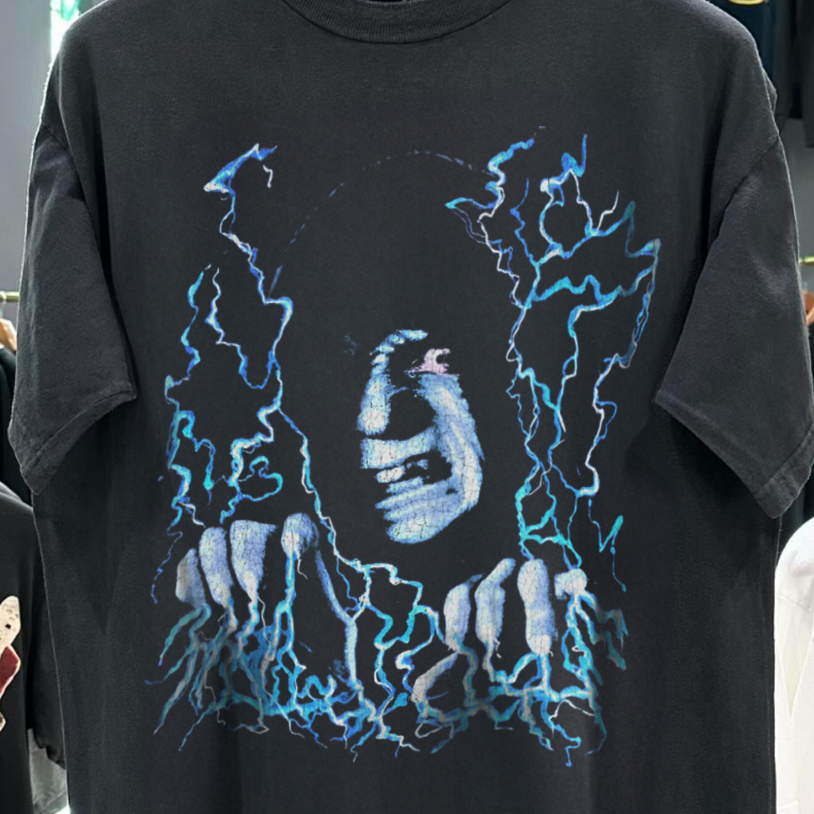 EMPEROR PALPATINE 1996 GRAIL VINTAGE WASHED BLACK T-SHIRT