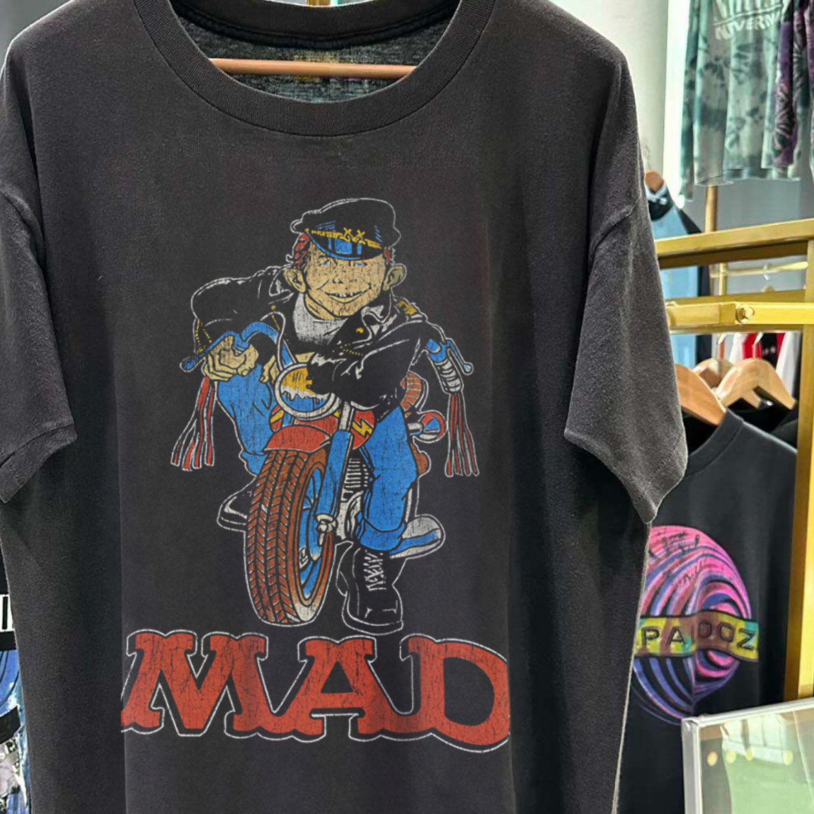 MOTO MADNESS VINTAGE WASHED BLACK