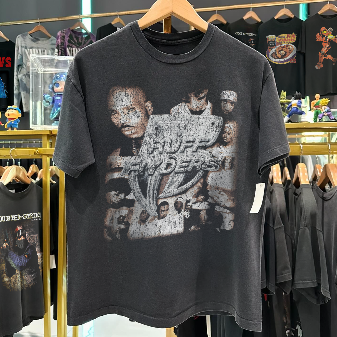 1999 RUFF RYDERS GRAIL VINTAGE WASHED BLACK T-SHIRT