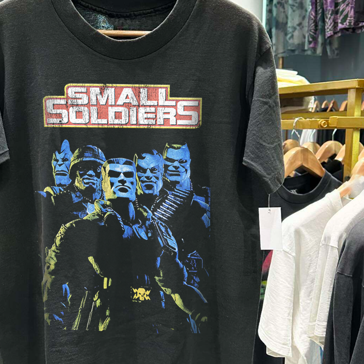 SMALL S0LDIERS RARE VINTAGE WASHED BLACK T-SHIRT