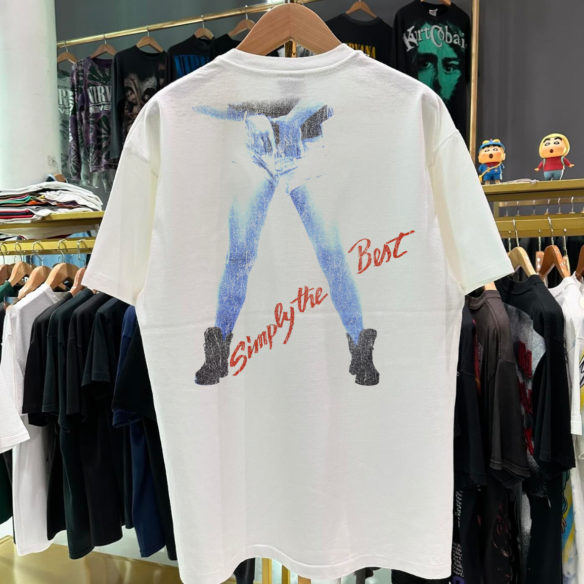 '89 SIMPLY THE BEST- TINA VINTAGE WASHED WHITE T-SHIRT