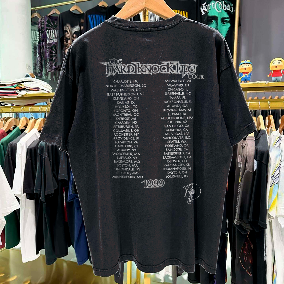 HARD KN0CK LIFE T0UR 1999 VINTAGE WASHED T-SHIRT
