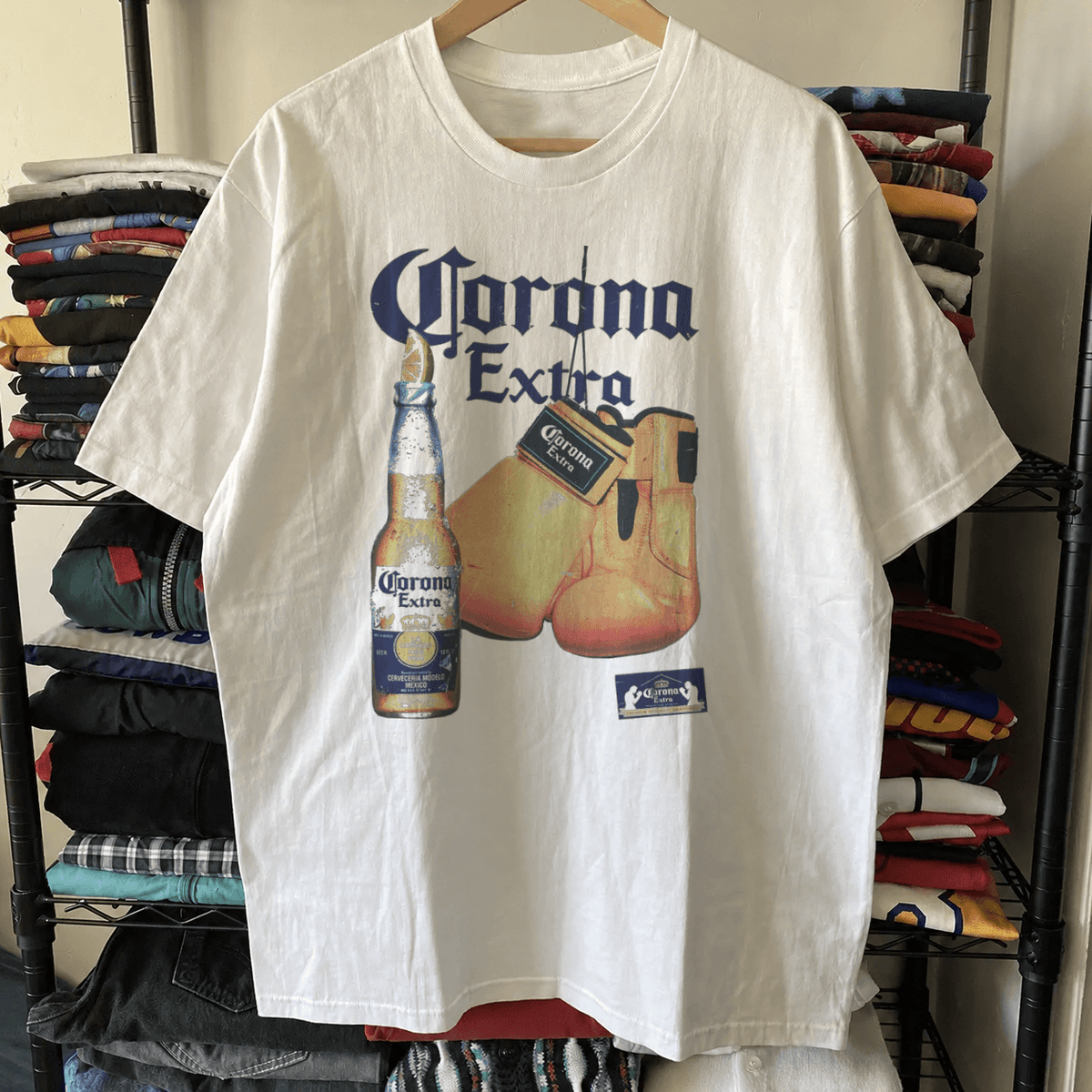 Corona Extra Vintage Washed White T-Shirt